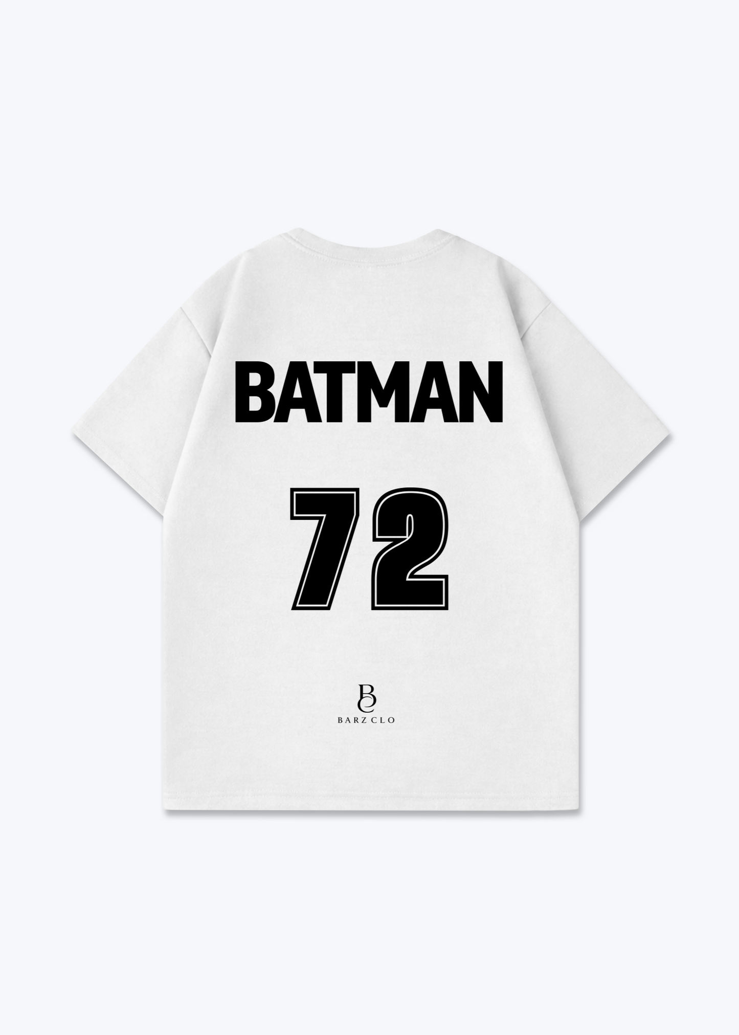 Batman 72 Oversized Shirt - White Back (Designed)
