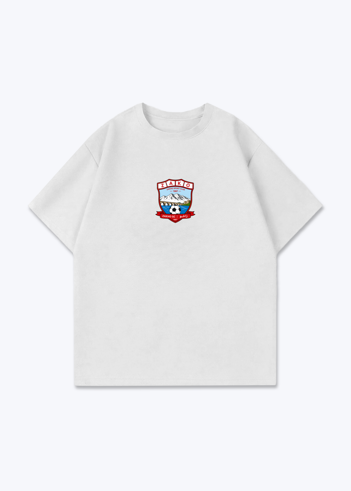 Zahko SC Oversized Shirt - White Front (Designed)
