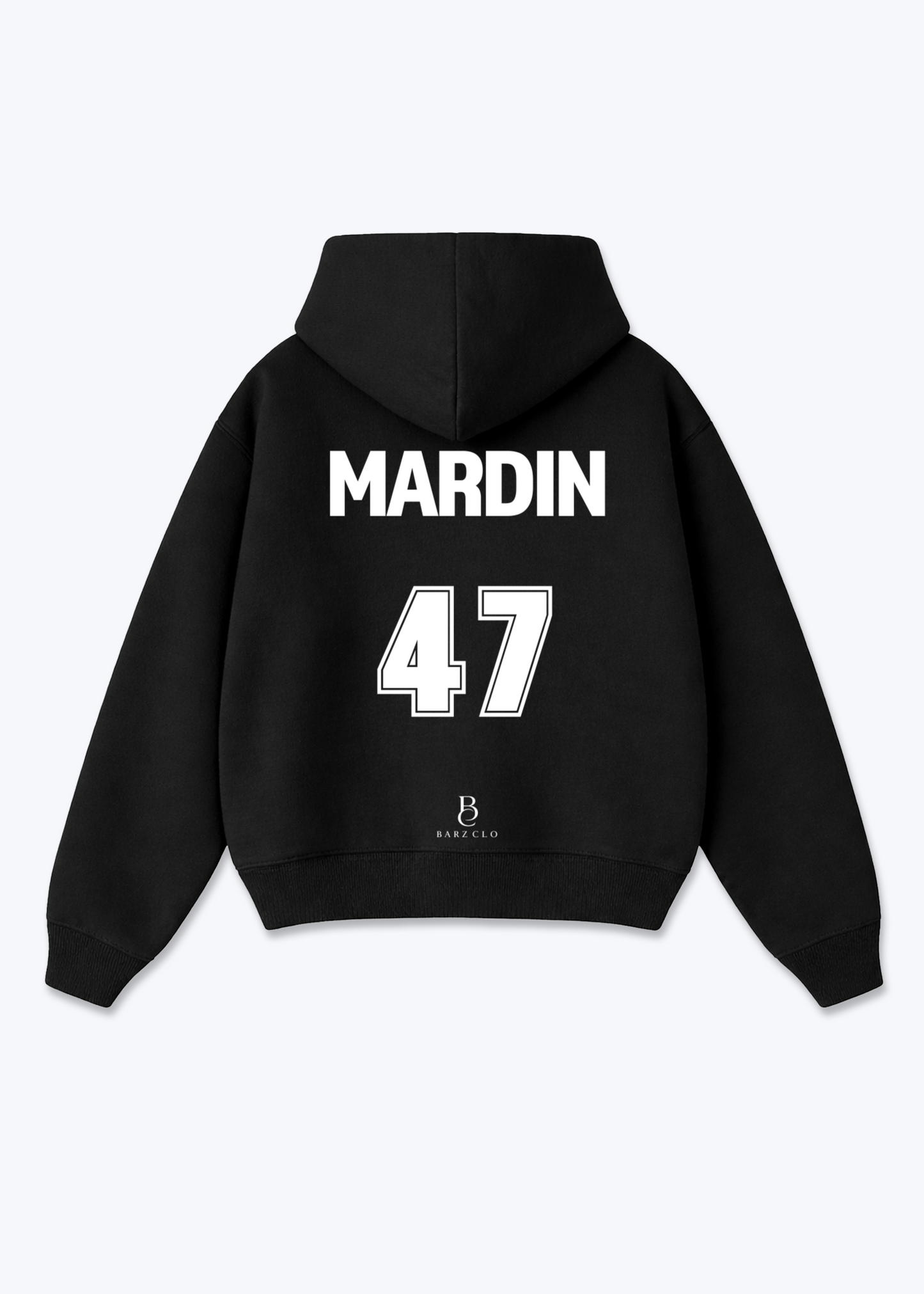 Mardin 47 Oversized Hoodie - Black Back (Designed)