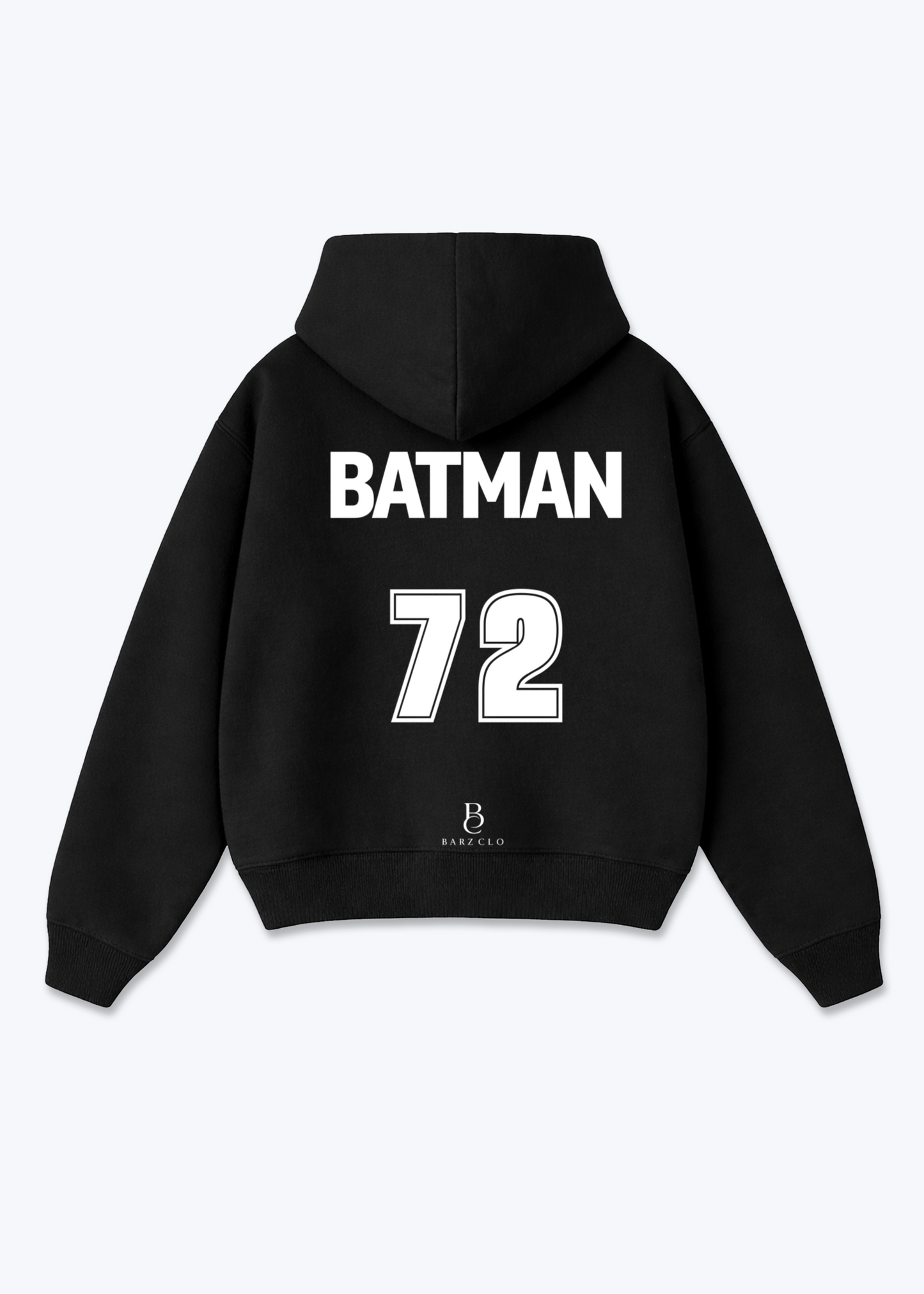 Batman 72 Oversized Hoodie - Black Back (Designed)