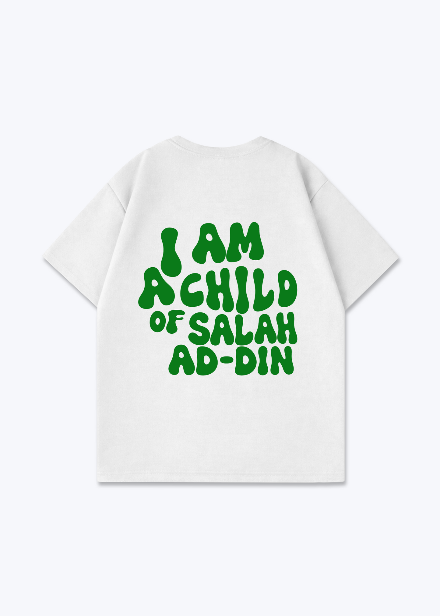 I am a Child of Salahaddin Oversized Shirt - White Back (Designed)
