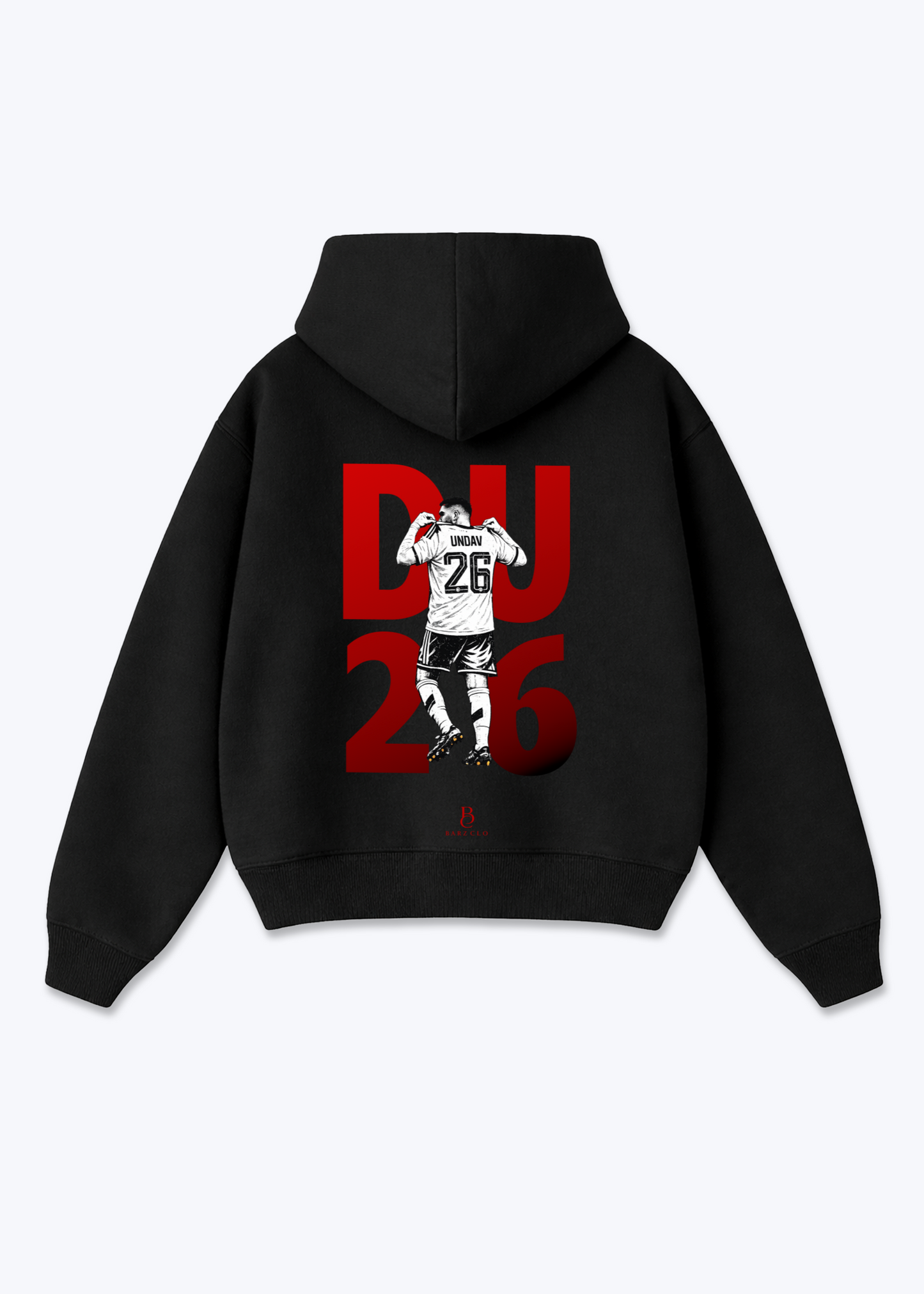 DU26 Oversized Hoodie - Black Back (Designed)