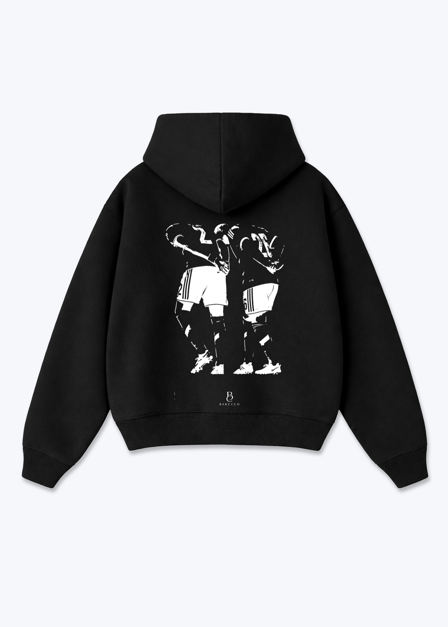 Govend Spieler Oversized Hoodie - Black Back (Designed)