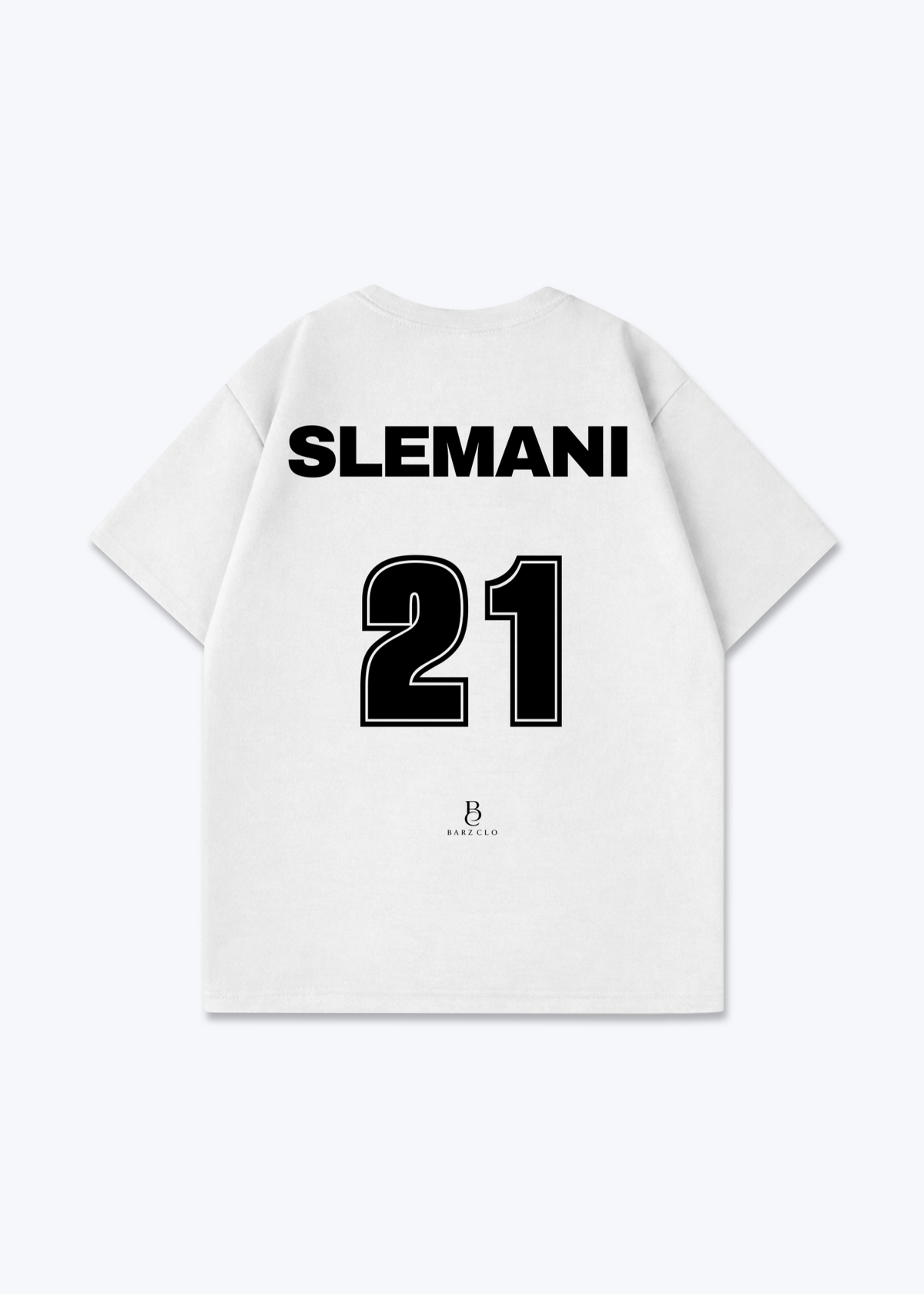 Slemani 21 Oversized Shirt - White Back (Designed)