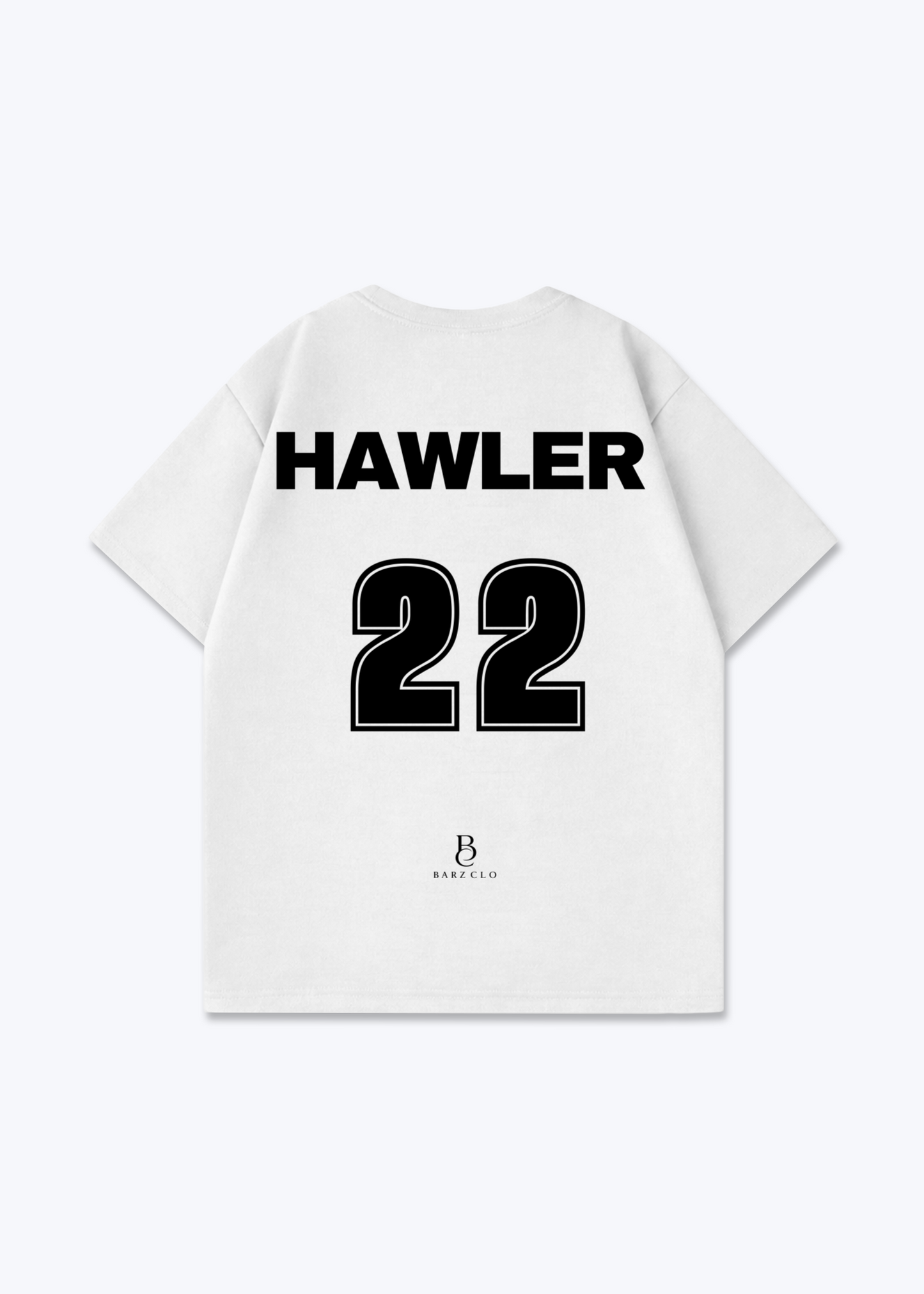 Hawler 22 Oversized Shirt - White Back (Designed)