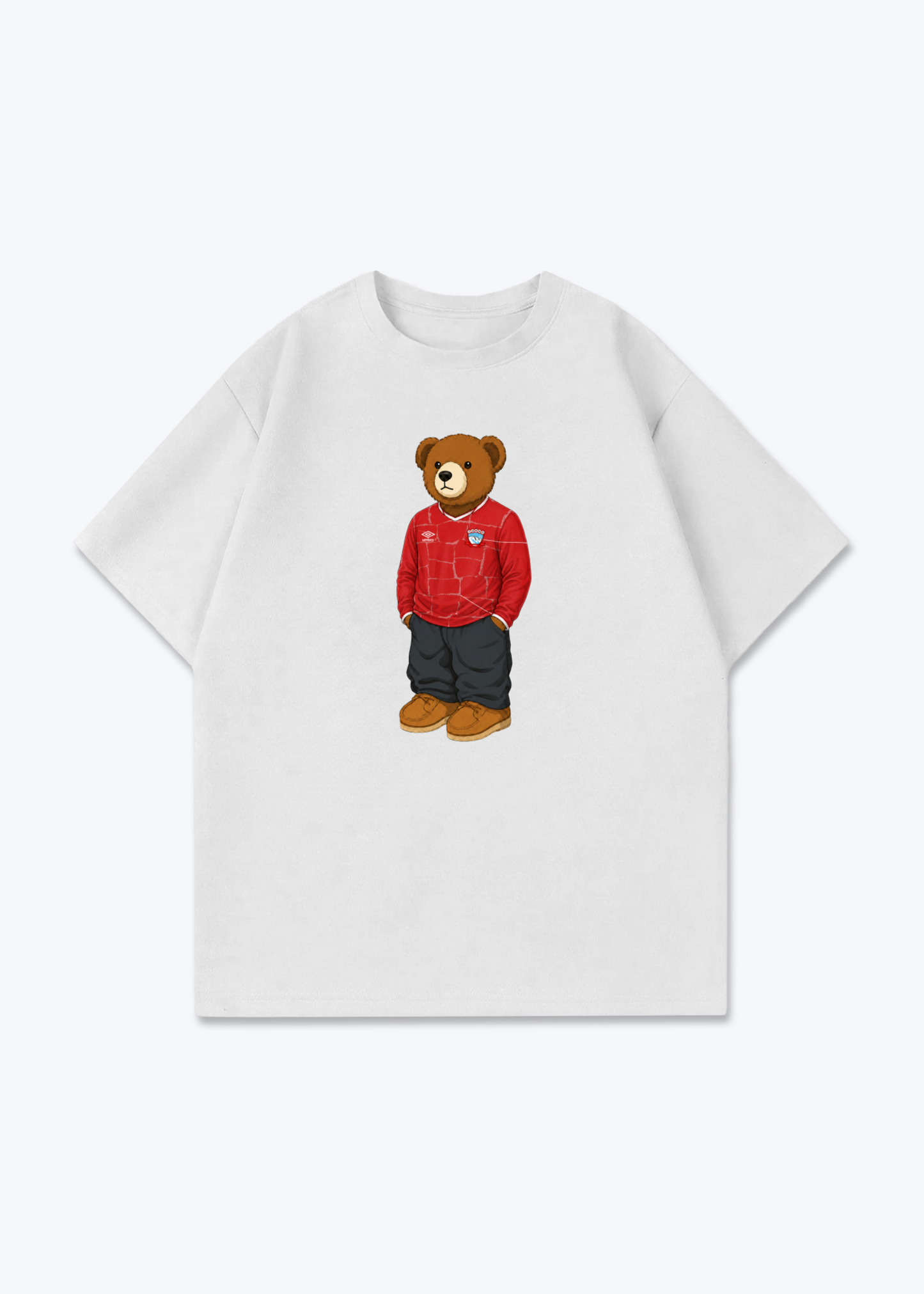 Zakho Bär Oversized Shirt - White Front (Designed)