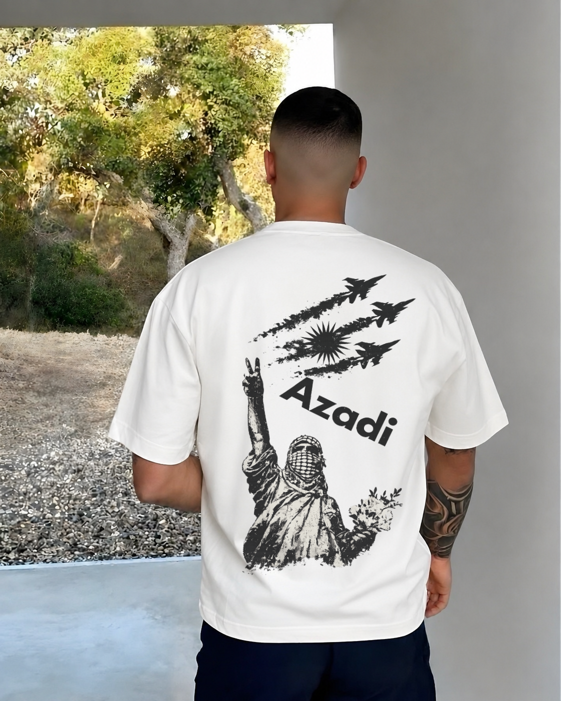 Azadi fly Oversized Shirt