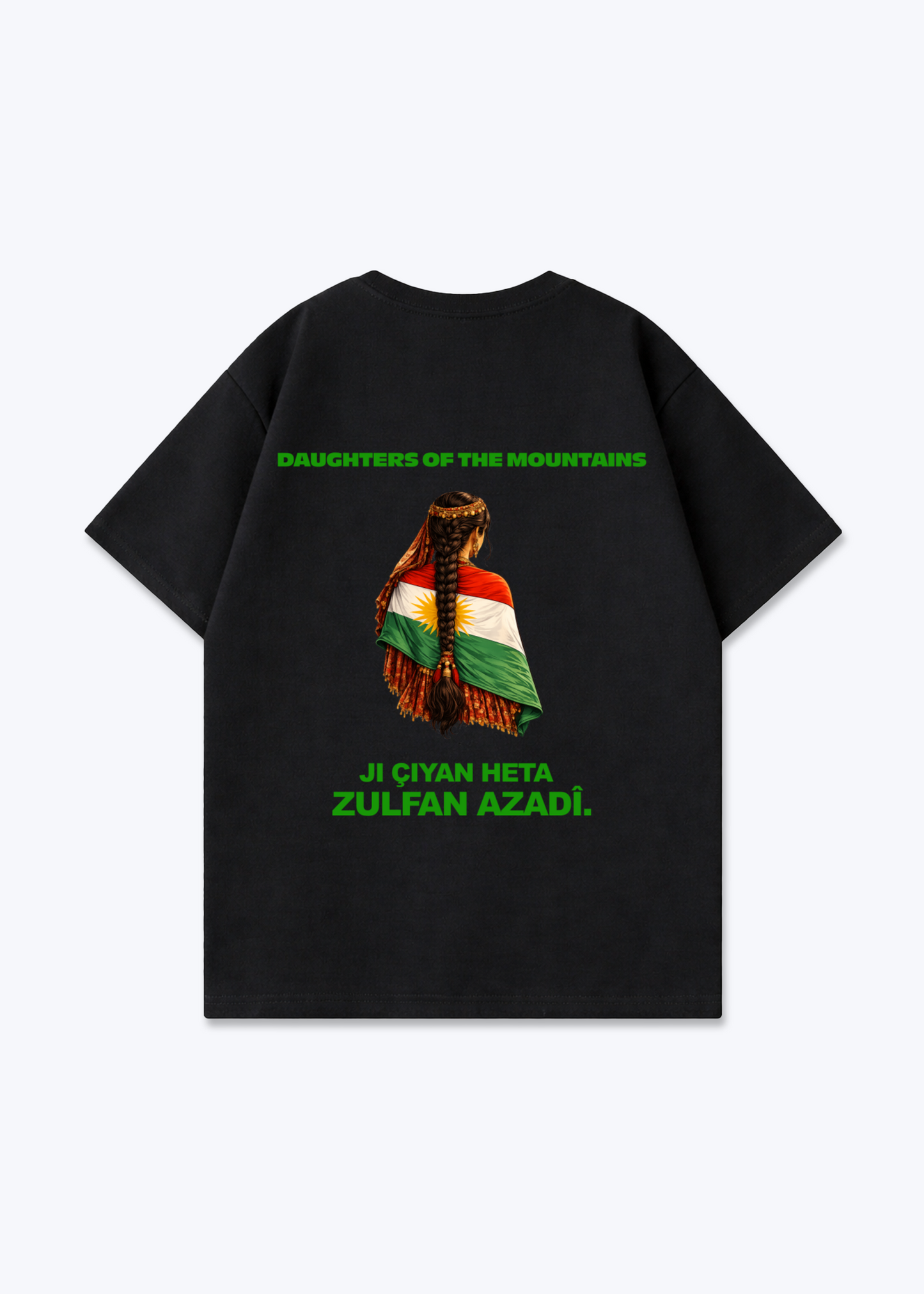 Daughter of the Mountains Oversized Shirt - Black Back (Designed)