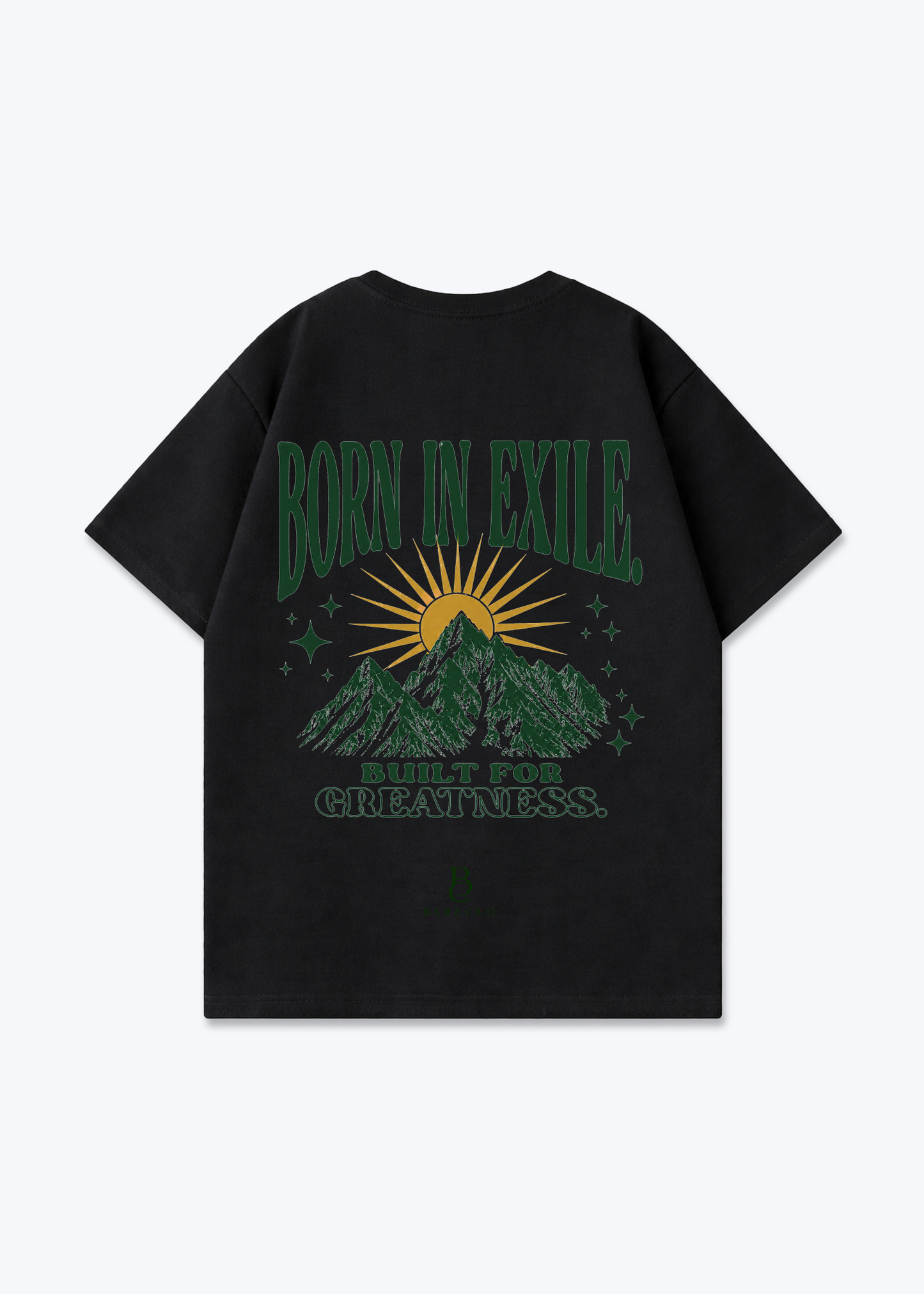 Born in Exile Oversized Shirt - Black Back (Designed)
