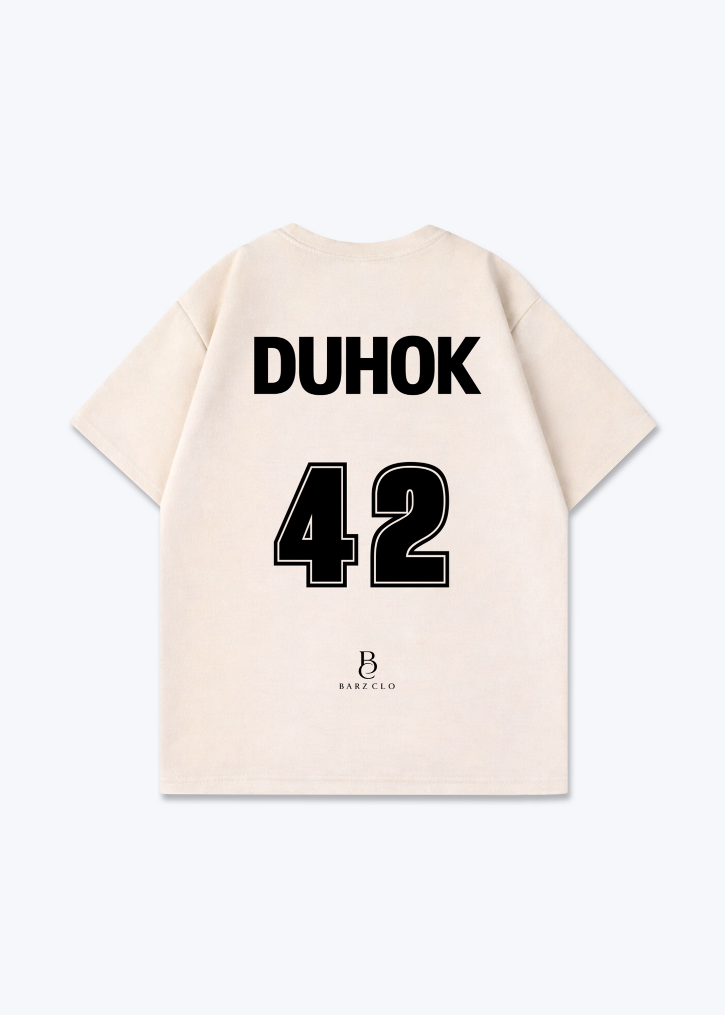 Duhok 42 Oversized Shirt - Beige Back (Designed)
