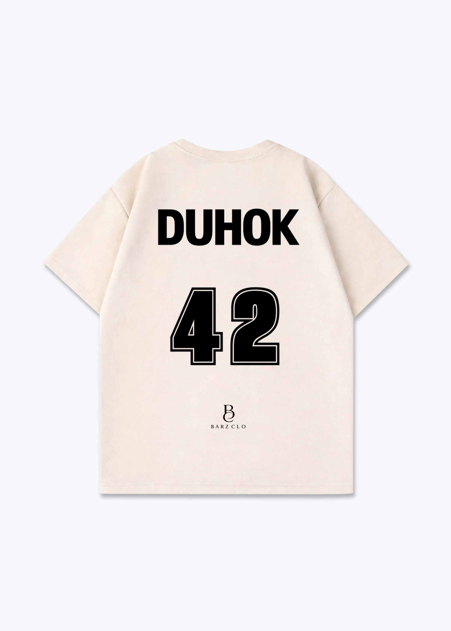 Duhok 42 Oversized Shirt - Beige Back (Designed)