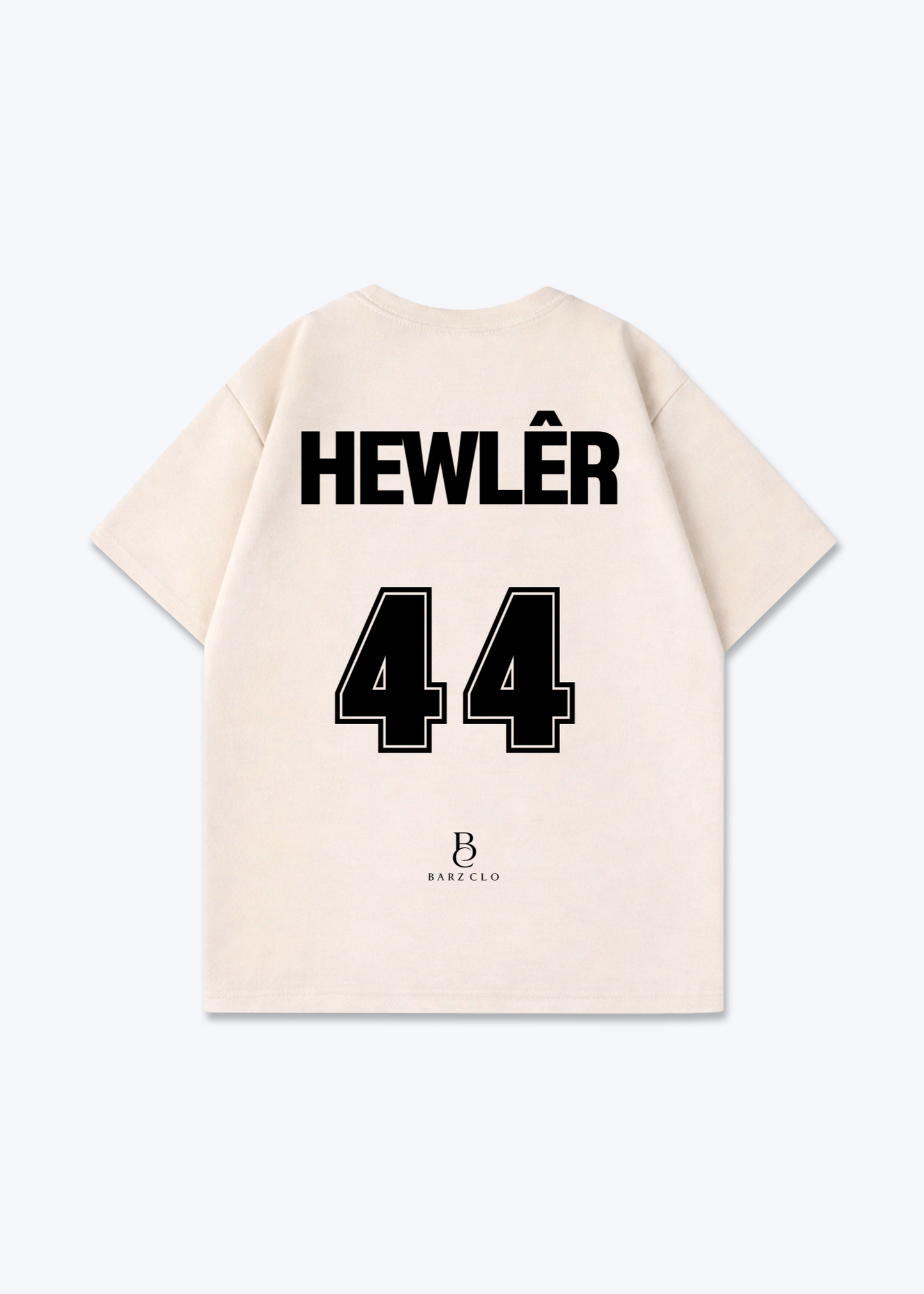 Hewler 44 Oversized Shirt - Beige Back (Designed)