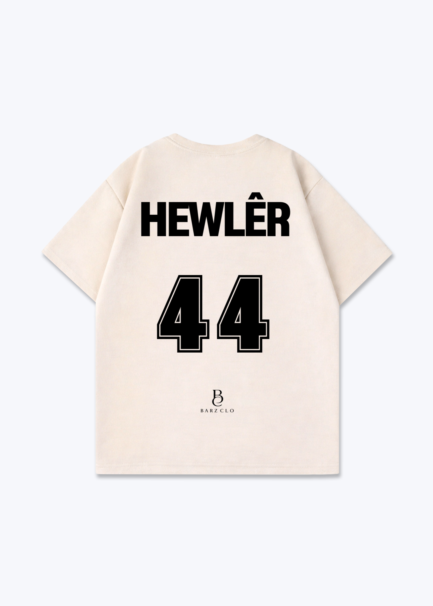 Hewler 44 Oversized Shirt - Beige Back (Designed)