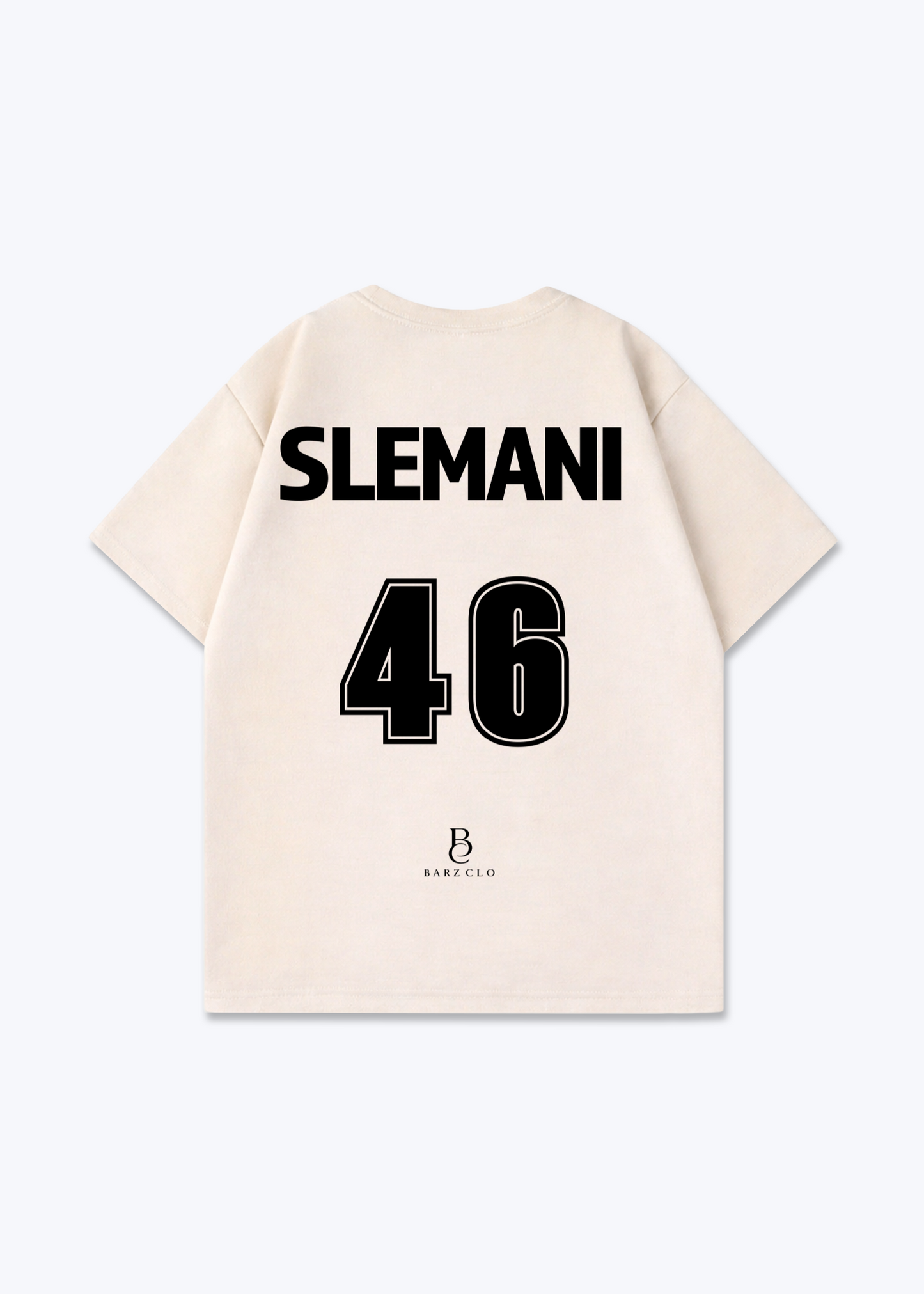 Slemani 46 Oversized Shirt - Beige Back (Designed)