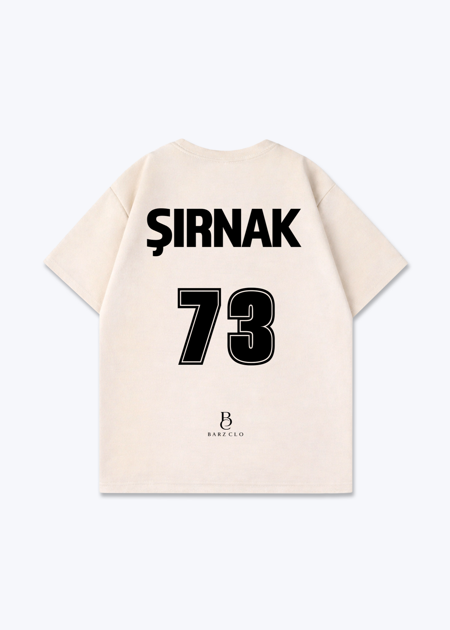 Sirnak 73 Oversized Shirt - Beige Back (Designed)