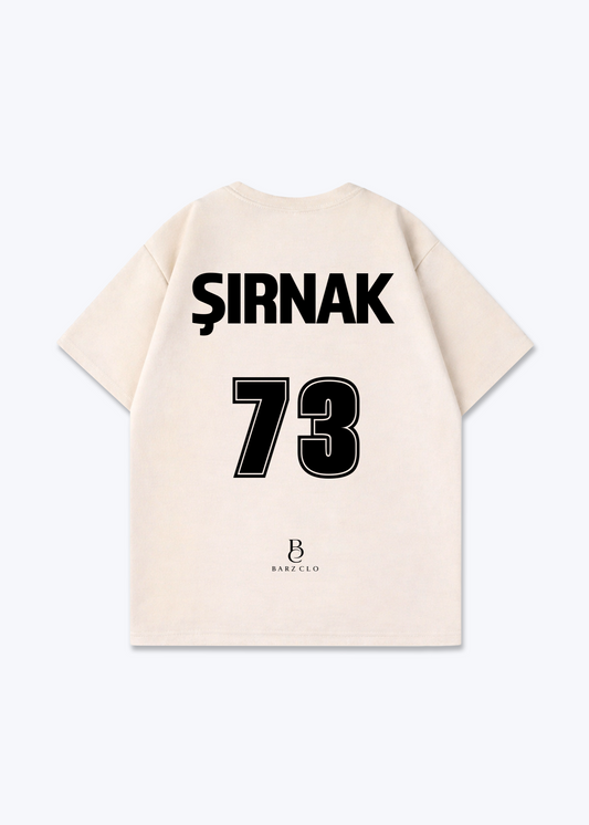 Sirnak 73 Oversized Shirt - Beige Back (Designed)