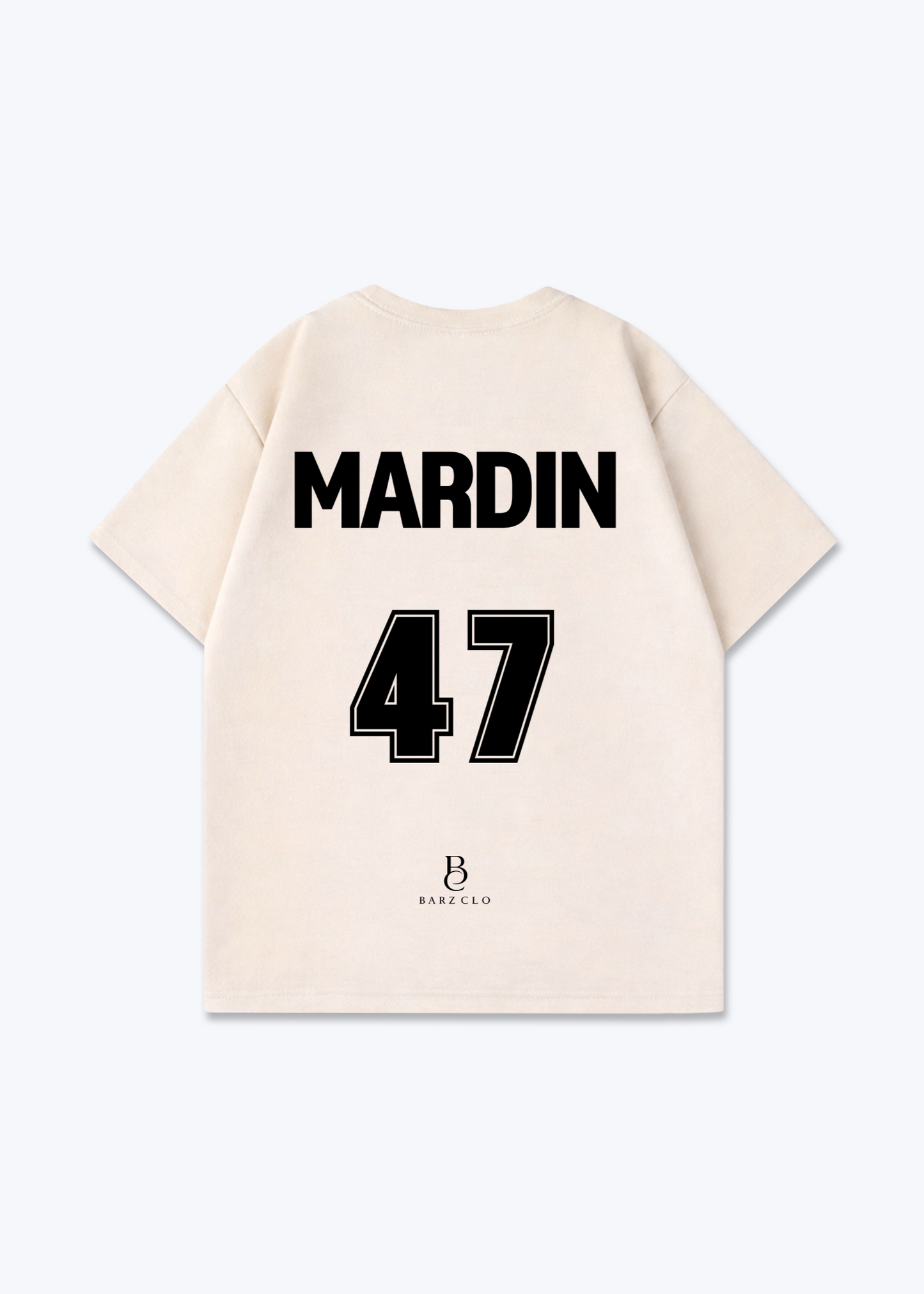 Mardin 47 Oversized Shirt - Beige Back (Designed)