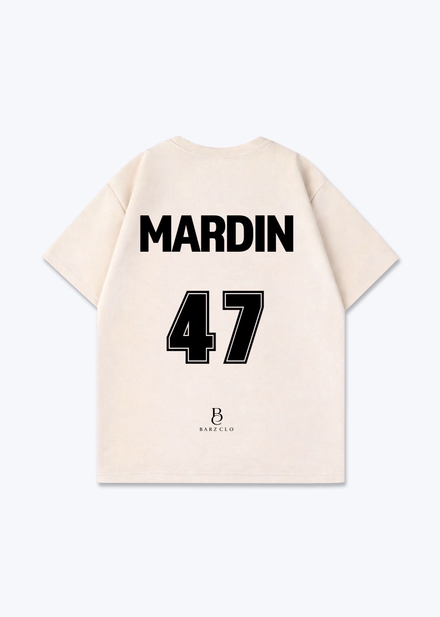 Mardin 47 Oversized Shirt - Beige Back (Designed)