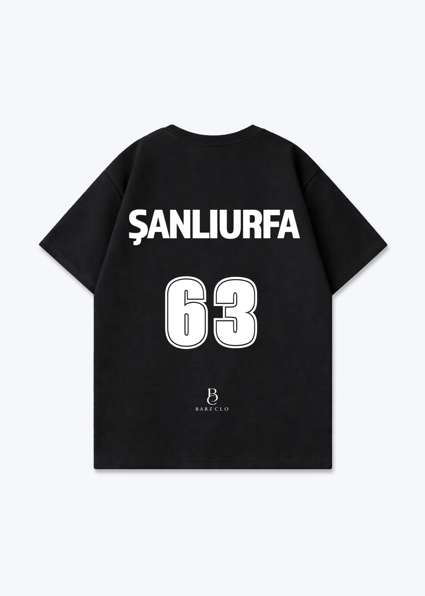 Sanliurfa 63 Oversized Shirt - Black Back (Designed)