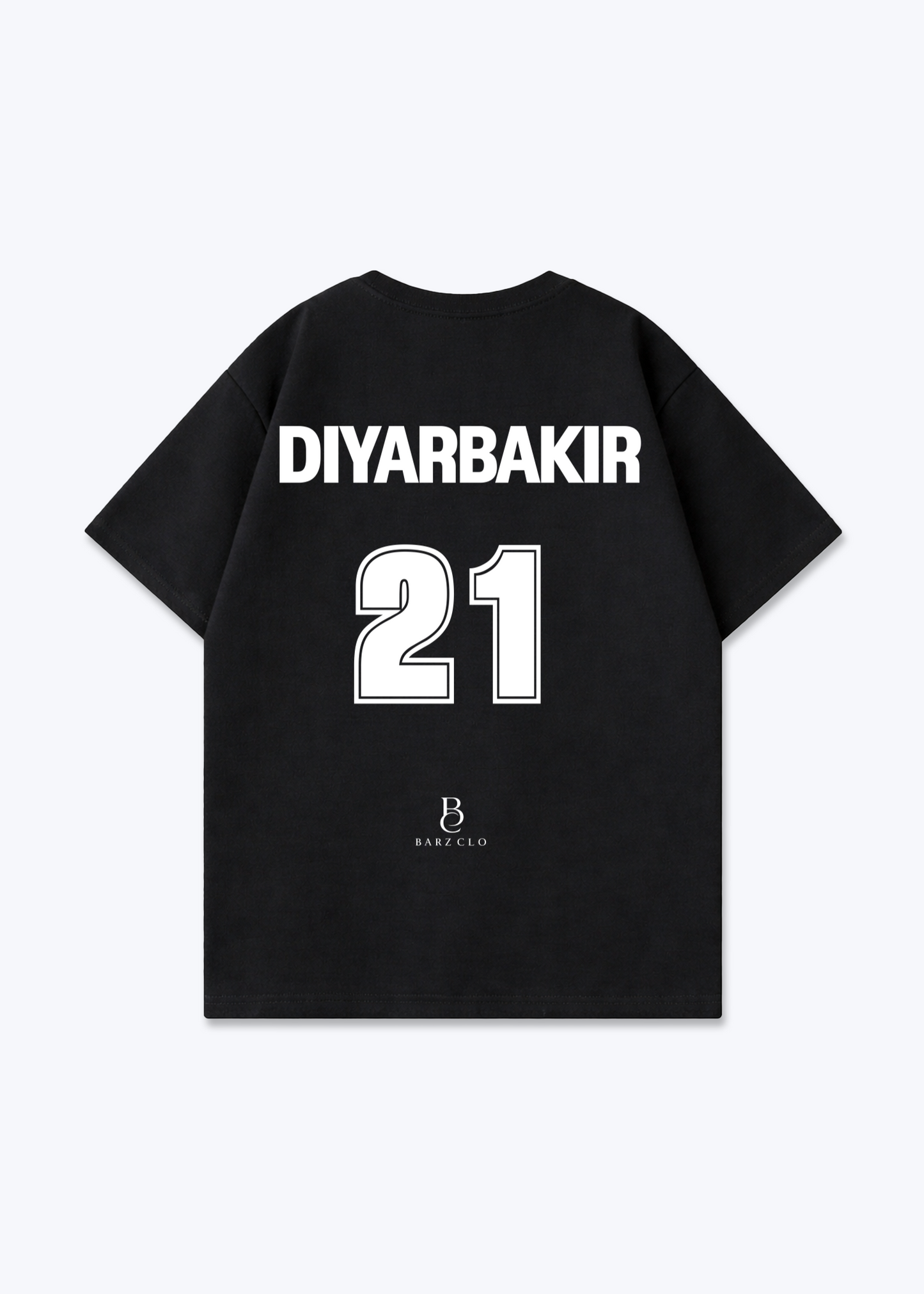 Diyarbakir 21 Oversized Shirt - Black Back (Designed)