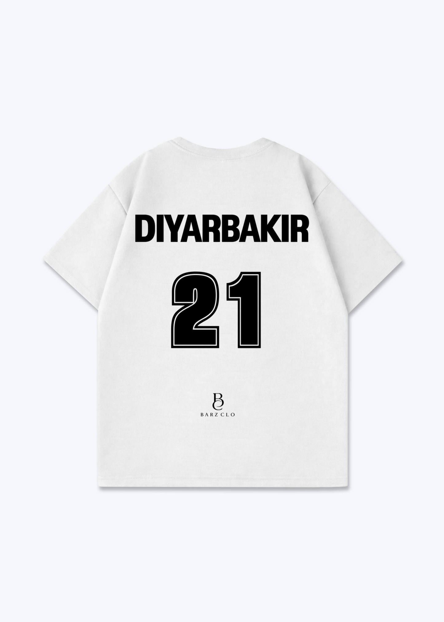 Diyarbakir 21 Oversized Shirt - White Back (Designed)