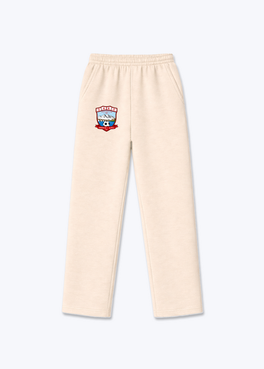 Zahko SC Trackpants(open leg jogger) - Beige Front (Designed)