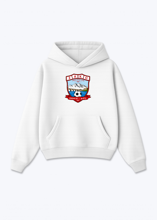 Zahko SC Oversized Hoodie - White Front (Designed)