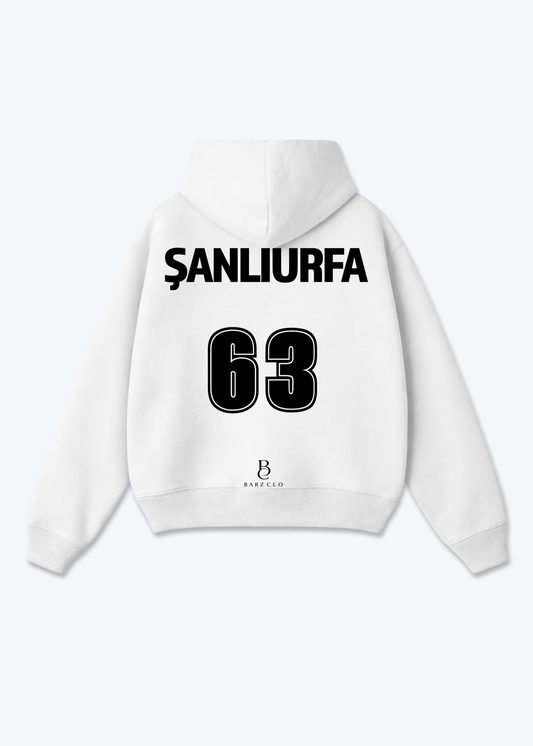 Sanliurfa 63 Oversized Hoodie - White Back (Designed)