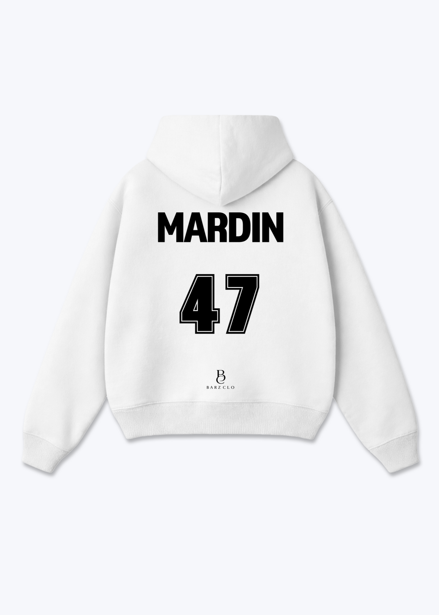 Mardin 47 Oversized Hoodie - White Back (Designed)