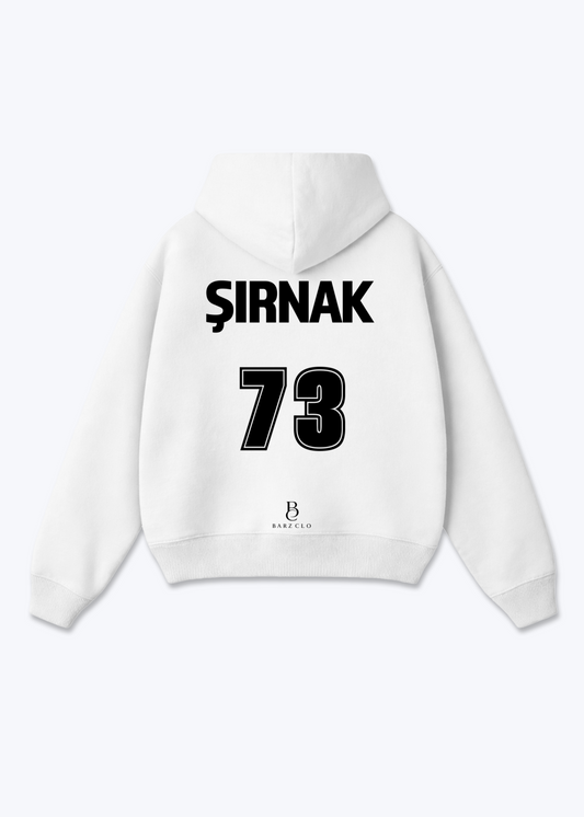 Sirnak 73 Oversized Hoodie - White Back (Designed)
