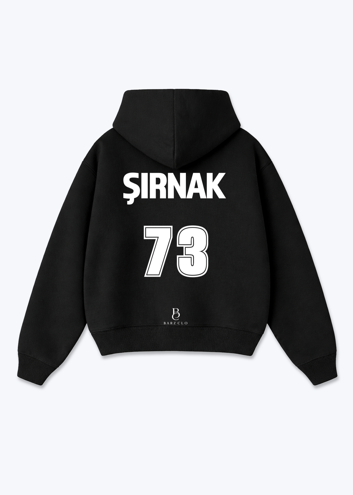 Sirnak 73 Oversized Hoodie - Black Back (Designed)