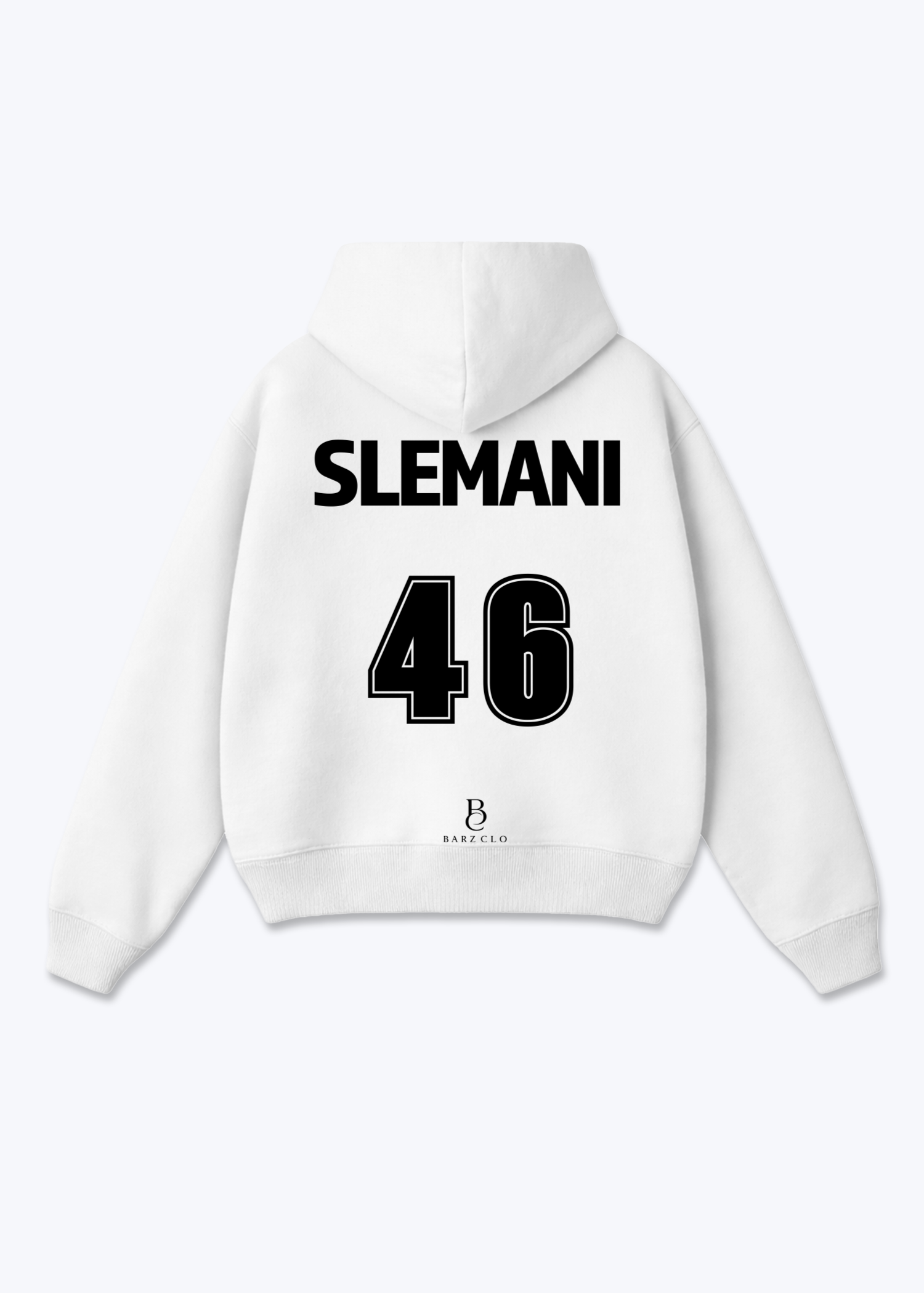 Slemani 46 Oversized Hoodie - White Back (Designed)
