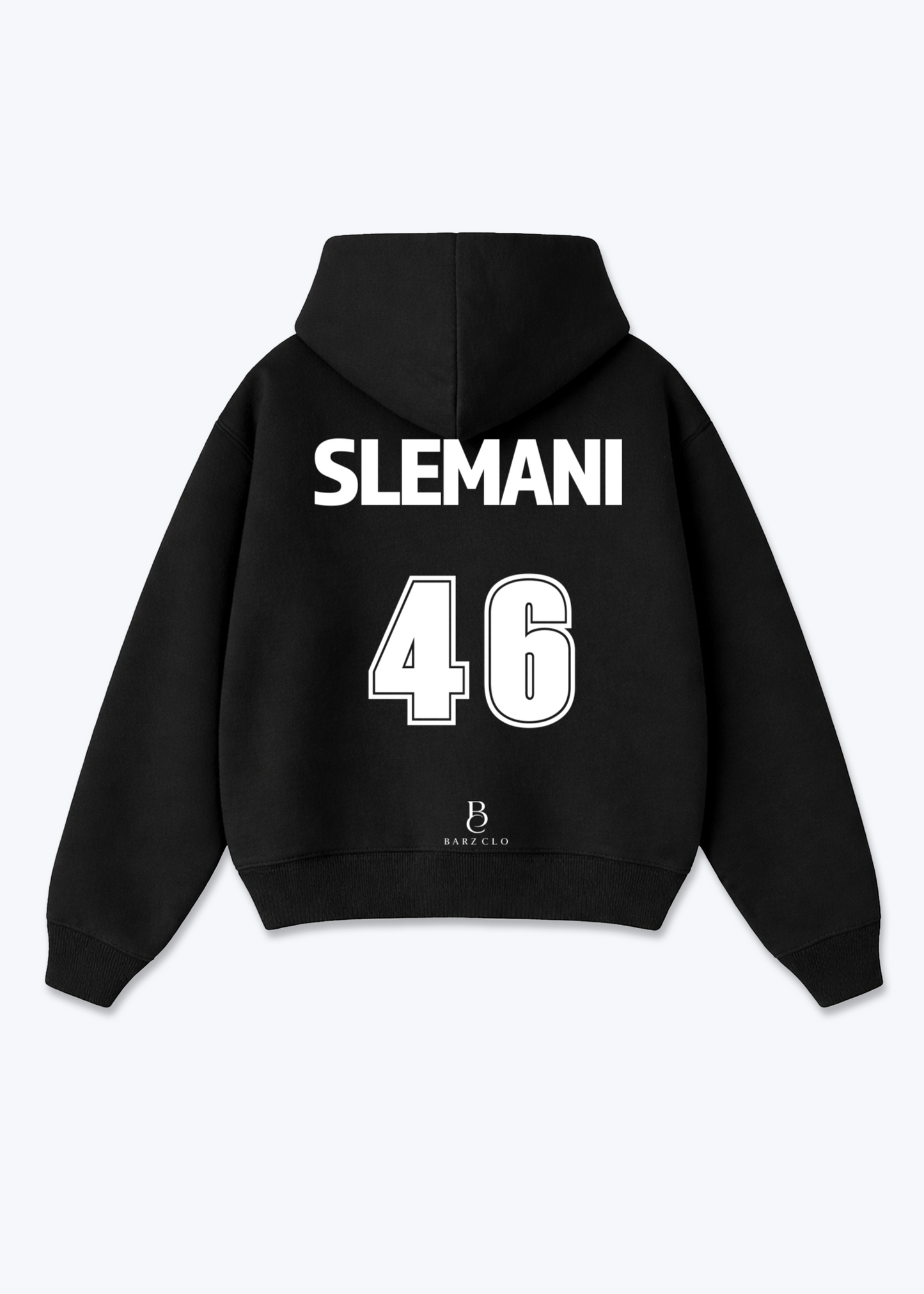 Slemani 46 Oversized Hoodie - Black Back (Designed)