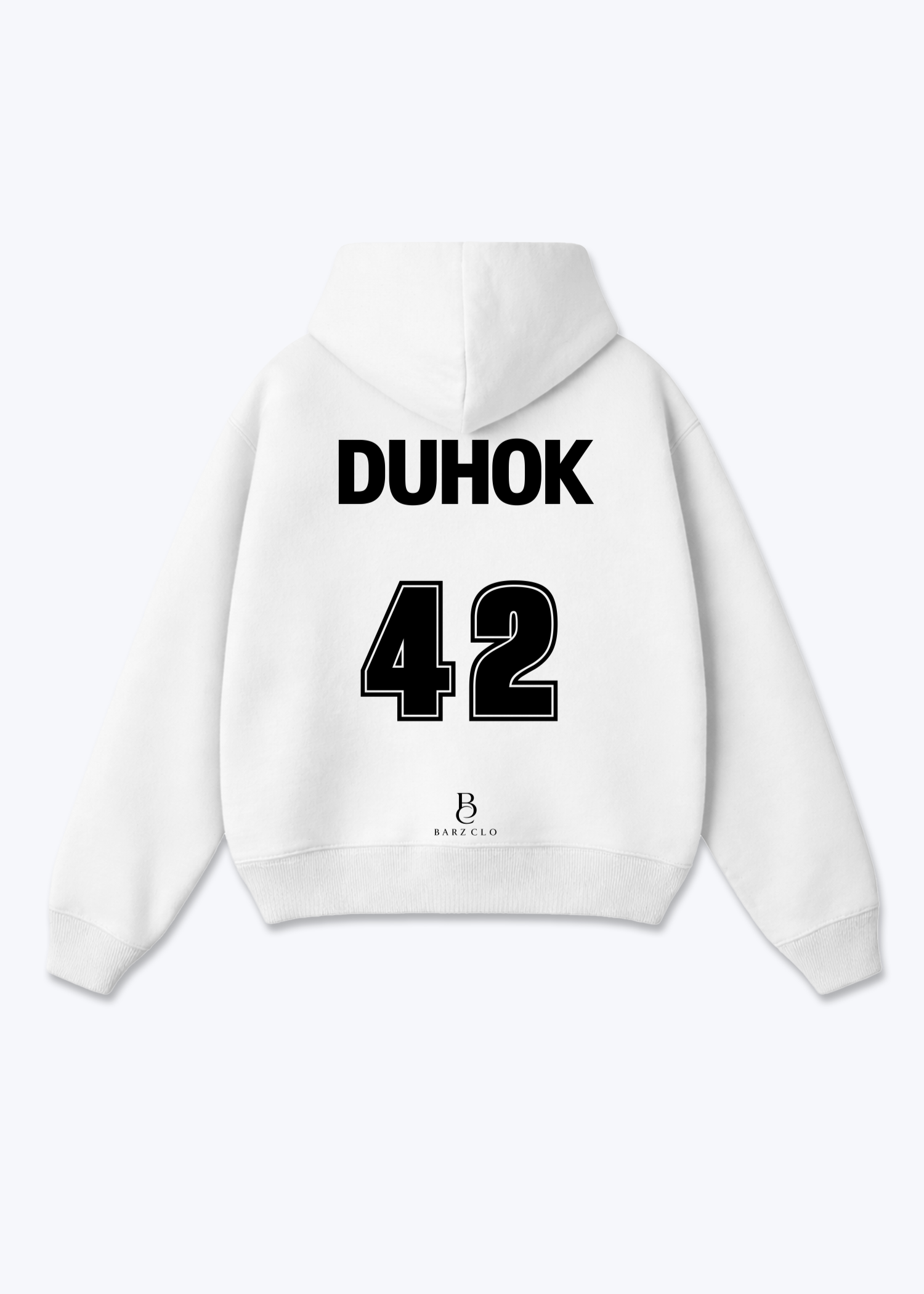 Duhok 42 Oversized Hoodie - White Back (Designed)