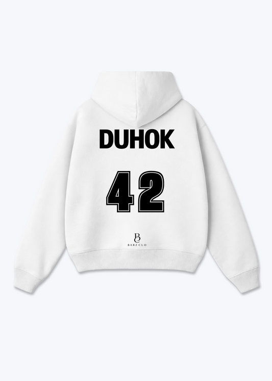 Duhok 42 Oversized Hoodie - White Back (Designed)