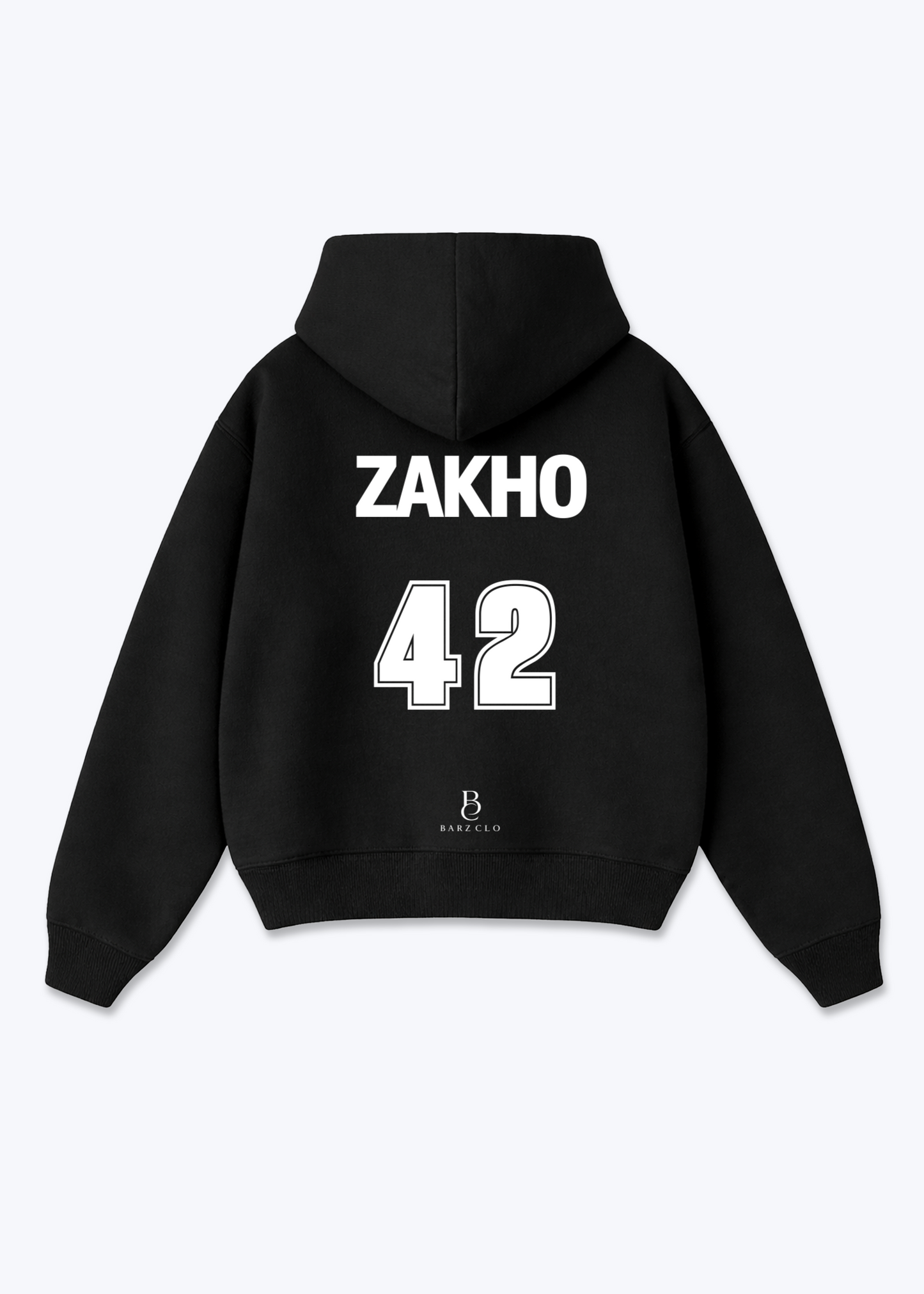 Zahko 42 Oversized Hoodie - Black Back (Designed)