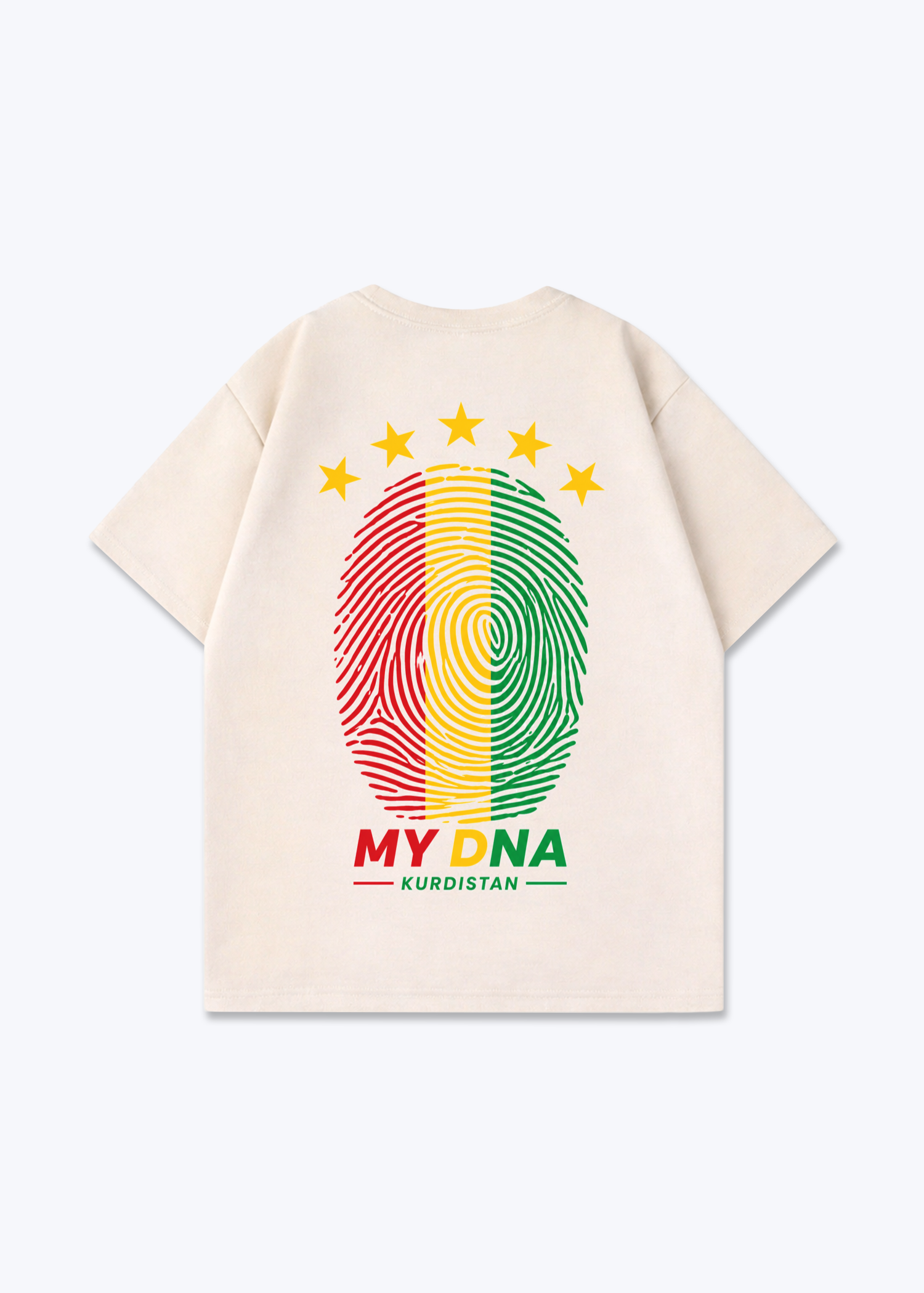 My Dna Oversized Shirt - Beige Back (Designed)