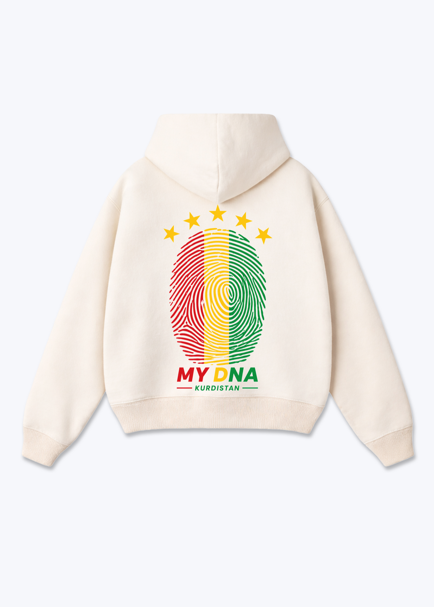 My Dna Oversized Hoodie - Beige Back (Designed)