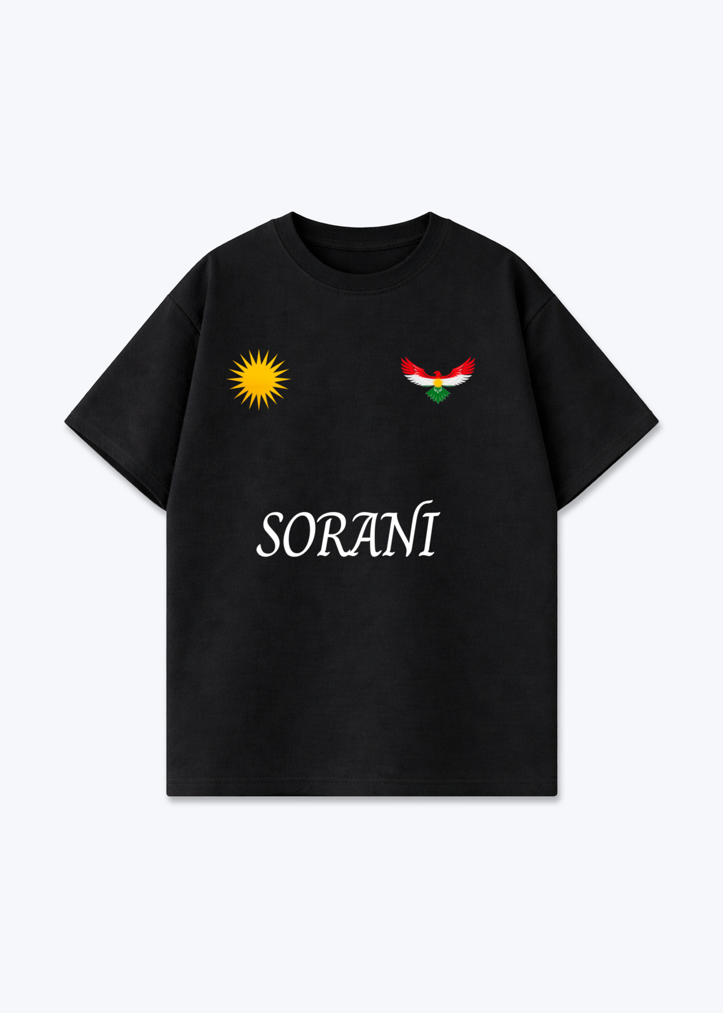 Sorani Trikot Oversized Shirt - Black Front (Designed)
