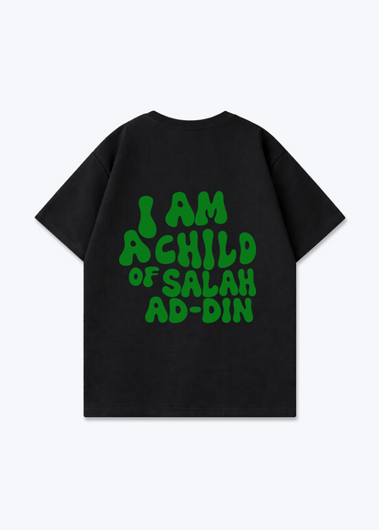 I am a Child of Salahaddin Oversized Shirt - Black Back (Designed)
