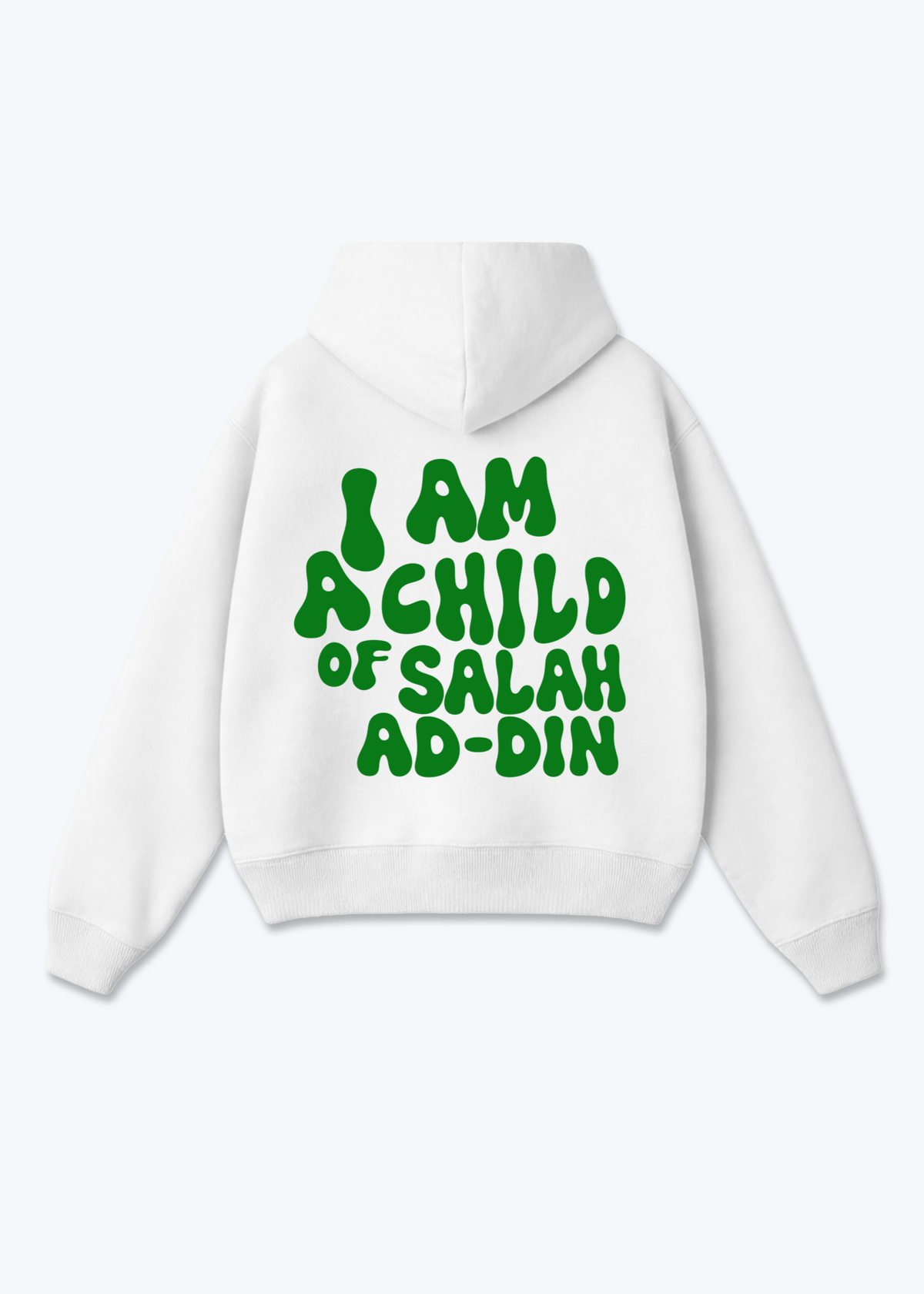 I am Child of Salahaddin Oversized Hoodie - White Back (Designed)