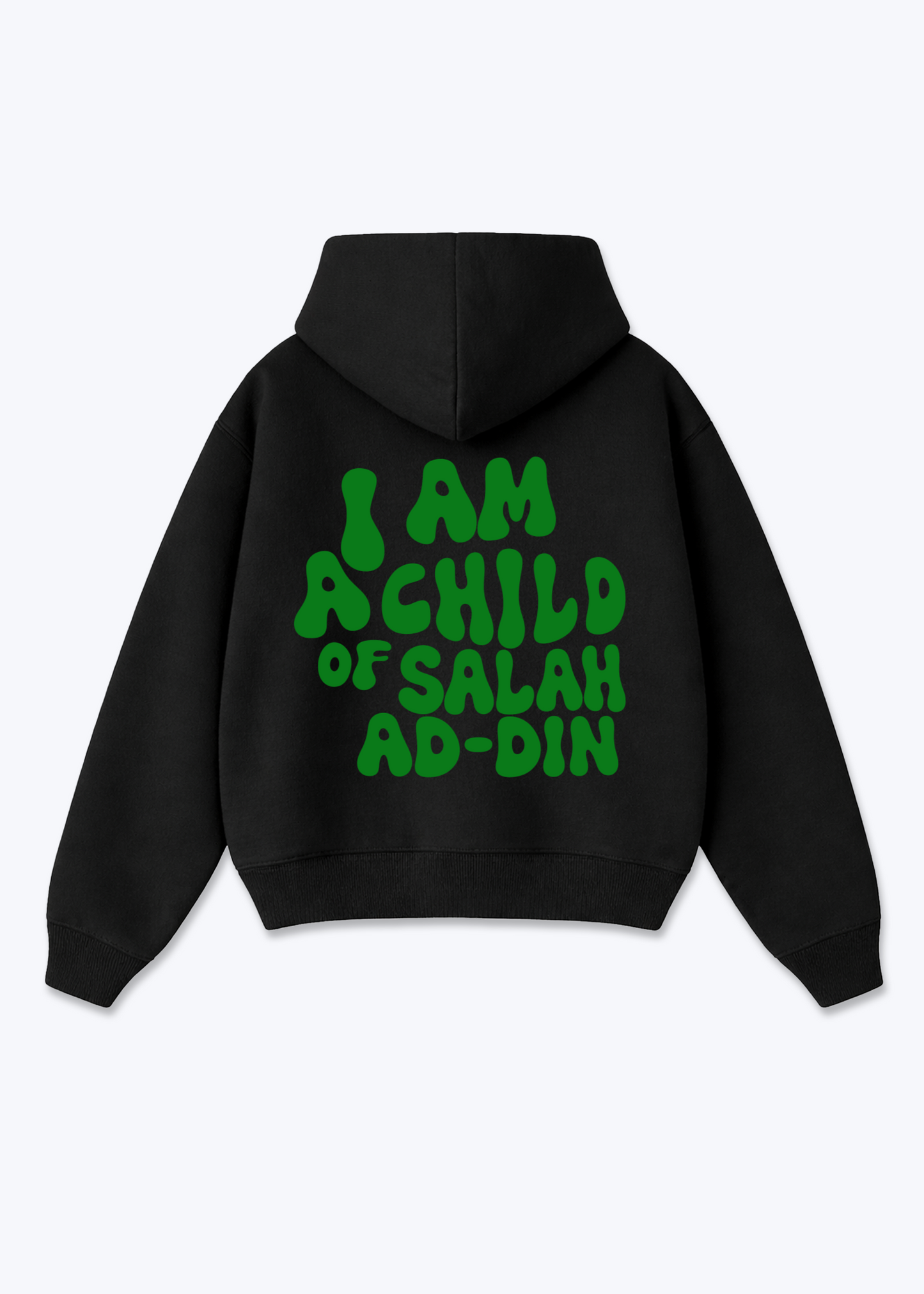 I am Child of Salahaddin Oversized Hoodie - Black Back (Designed)