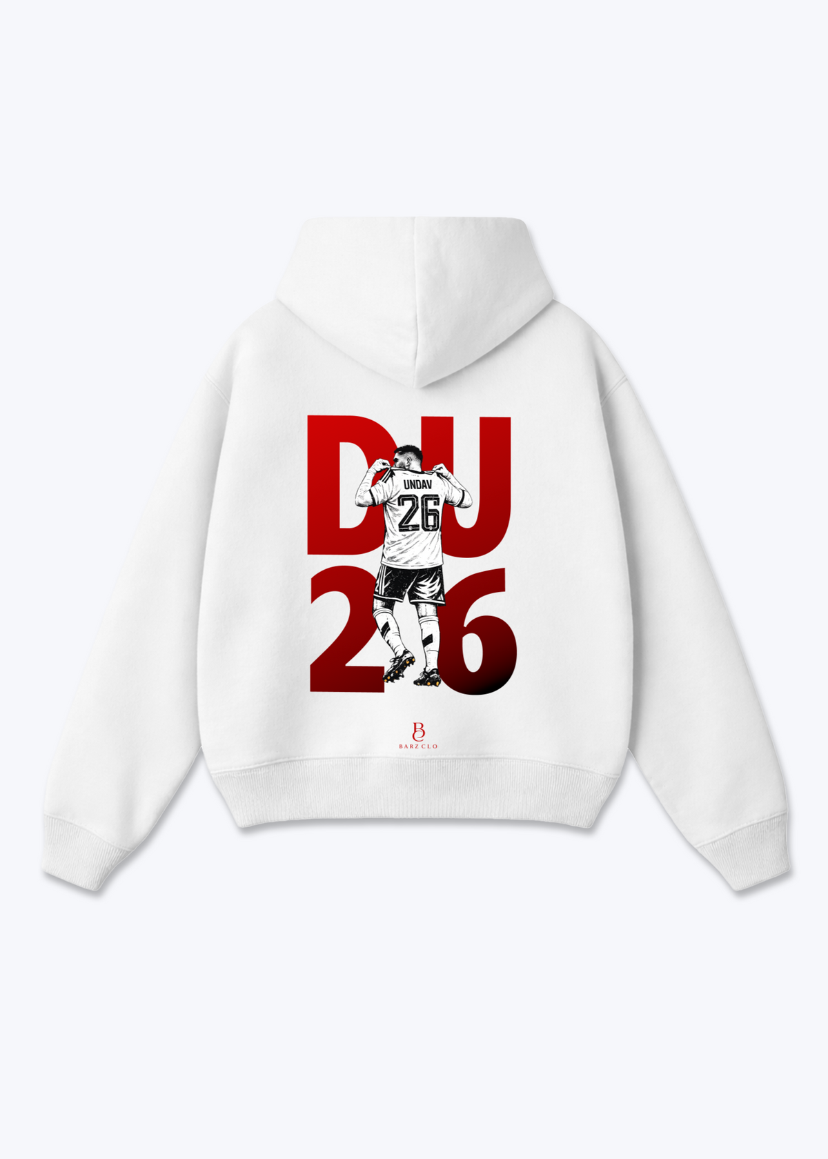 DU26 Oversized Hoodie - White Back (Designed)