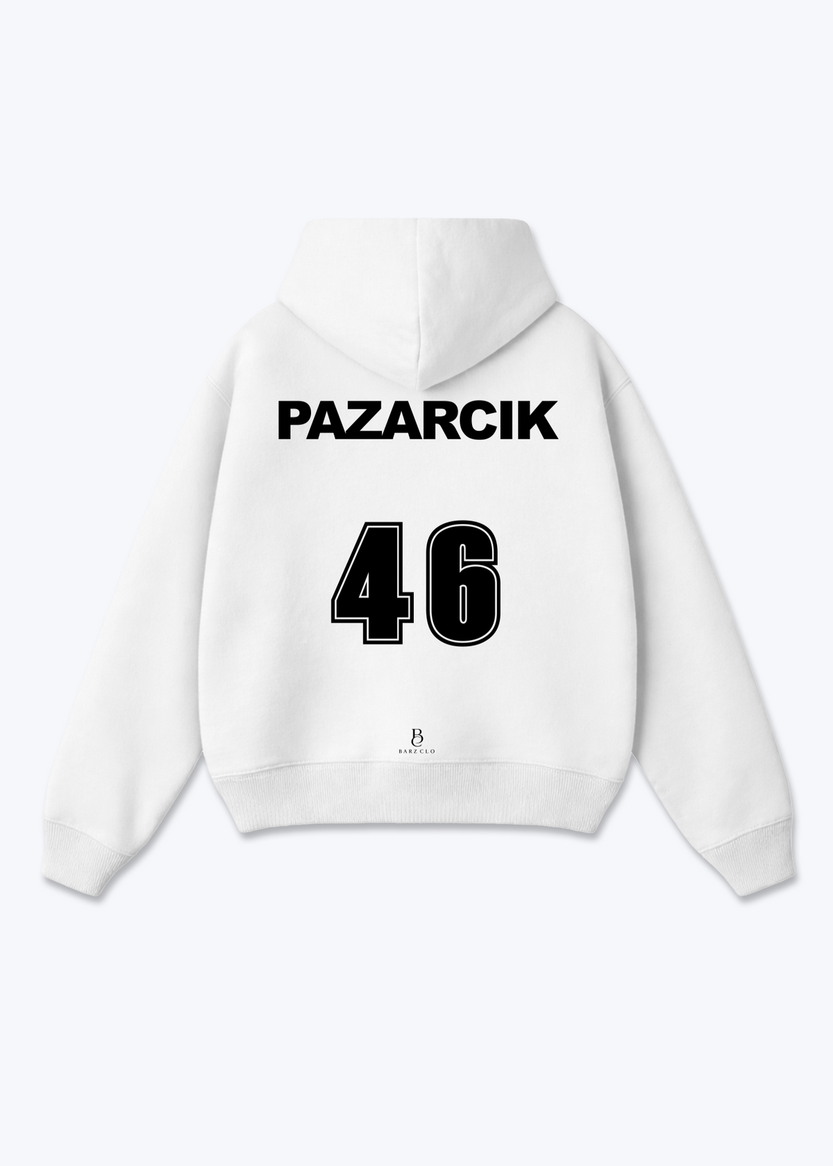 Pazarcik 46 Oversized Hoodie - White Back (Designed)