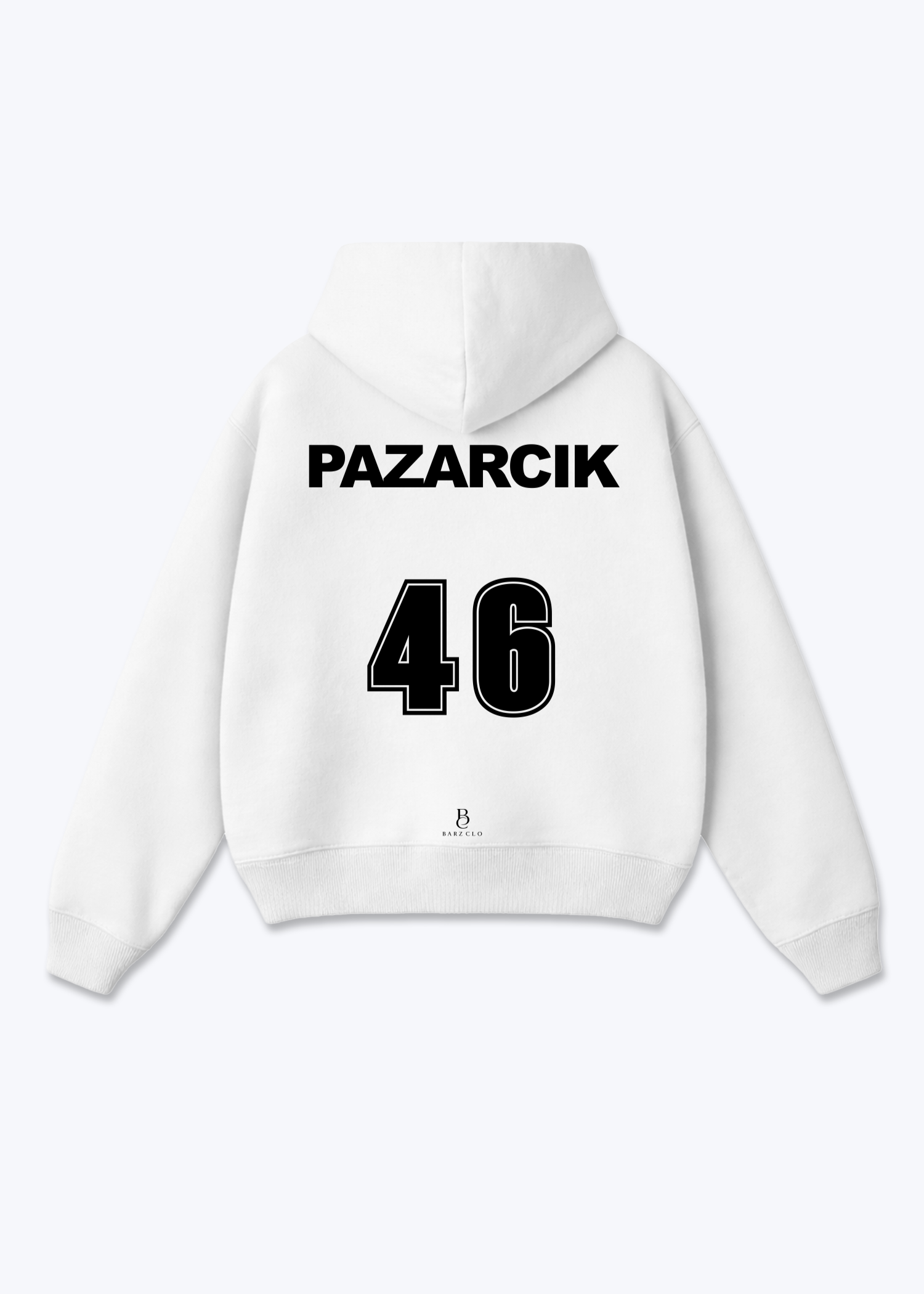 Pazarcik 46 Oversized Hoodie - White Back (Designed)
