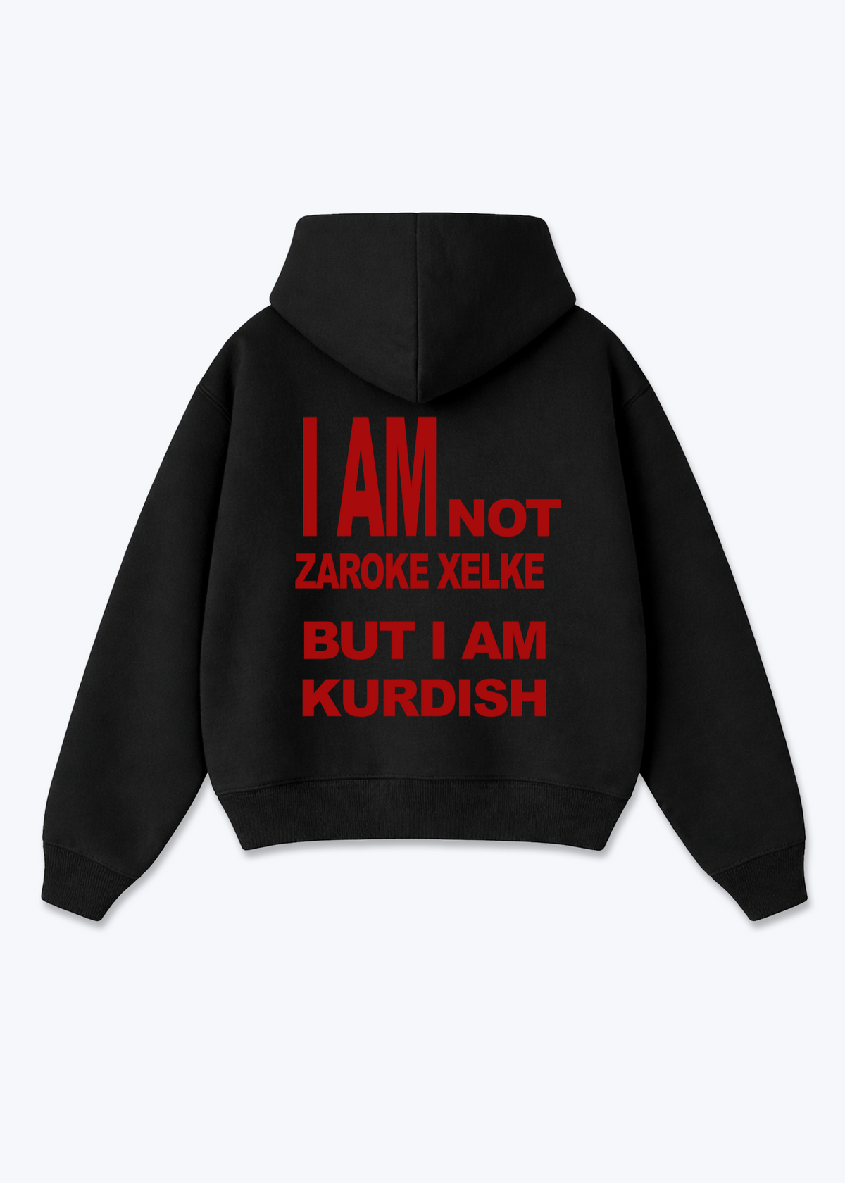 I am not Zaroke xelke but i am Kurdish Oversized Hoodie - Black Back (Designed)