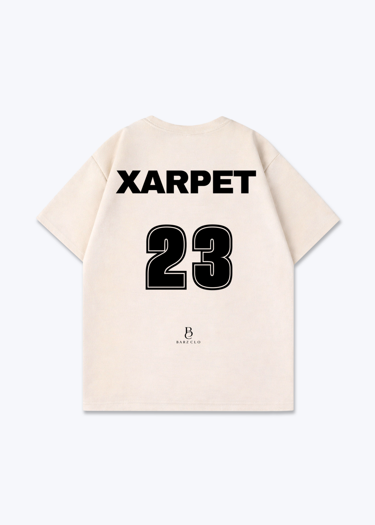Xarpet 23 Oversized Shirt - Beige Back (Designed)