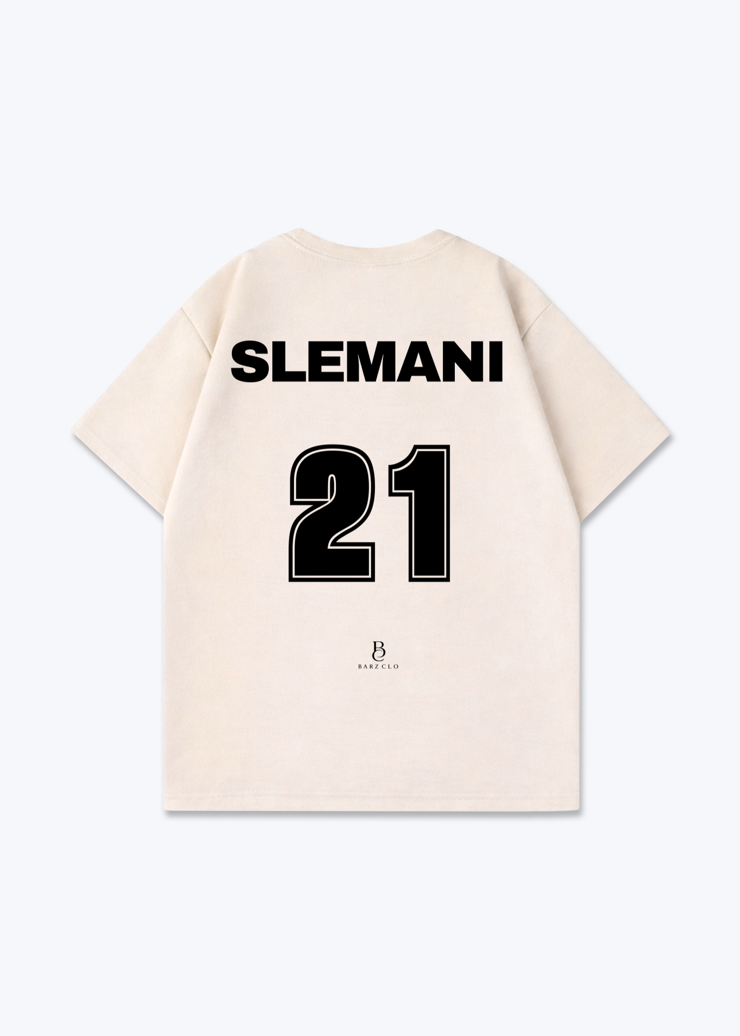 Slemani 21 Oversized Shirt - Beige Back (Designed)