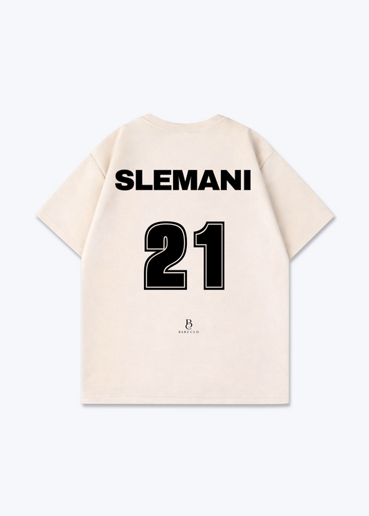 Slemani 21 Oversized Shirt - Beige Back (Designed)