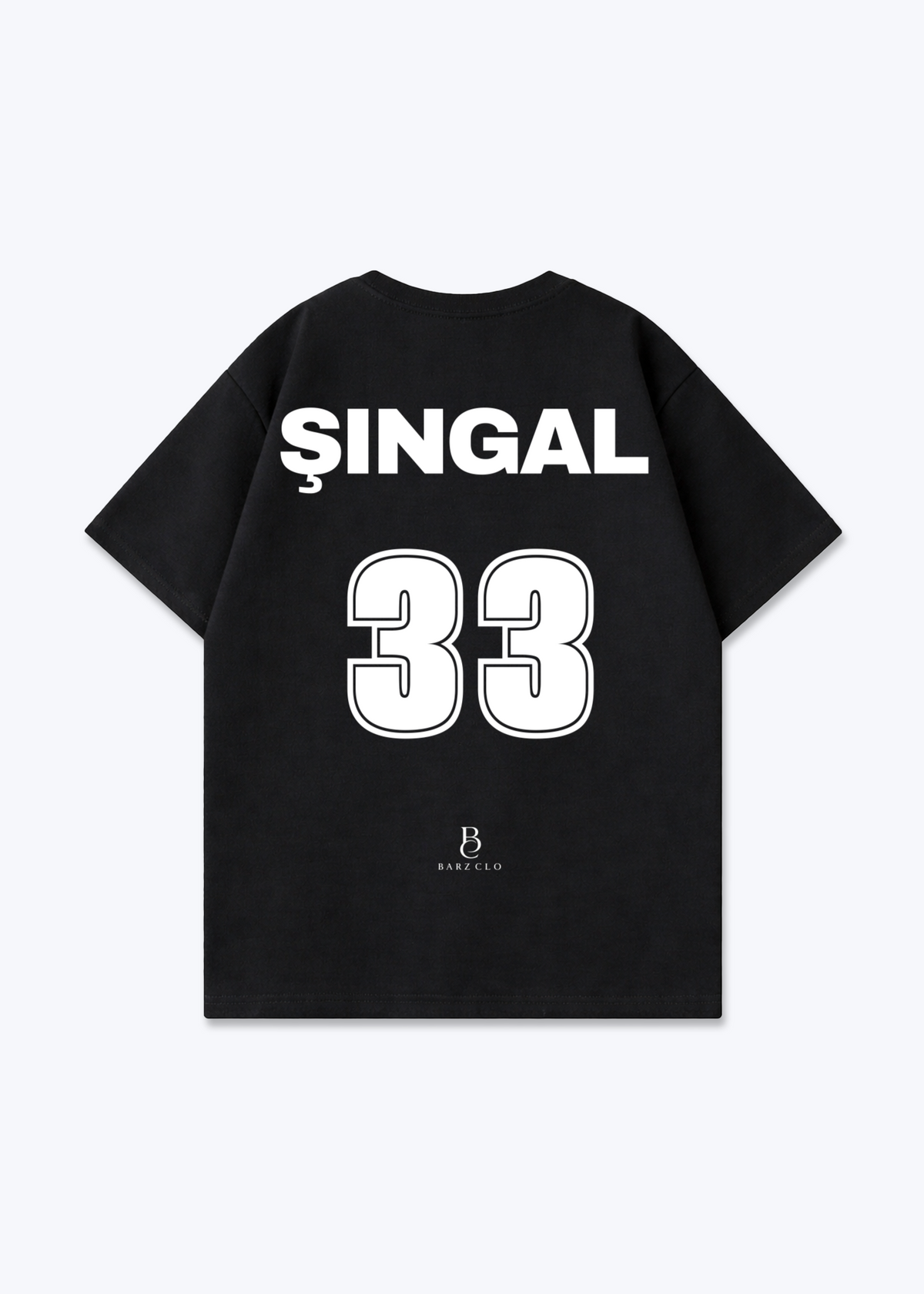 Singal 33 Oversized Shirt - Black Back (Designed)